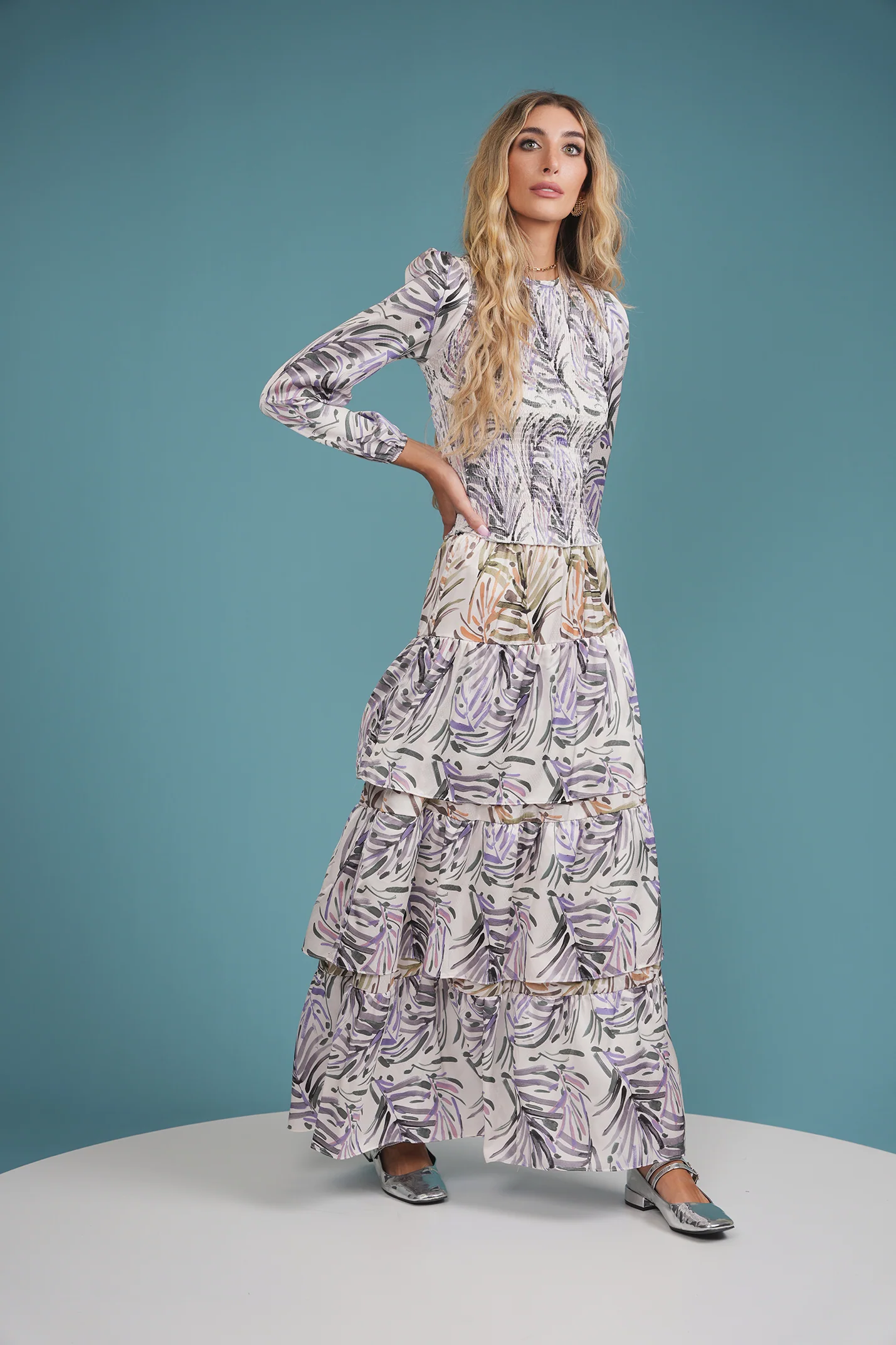 Print Layered Skirt - Image 3