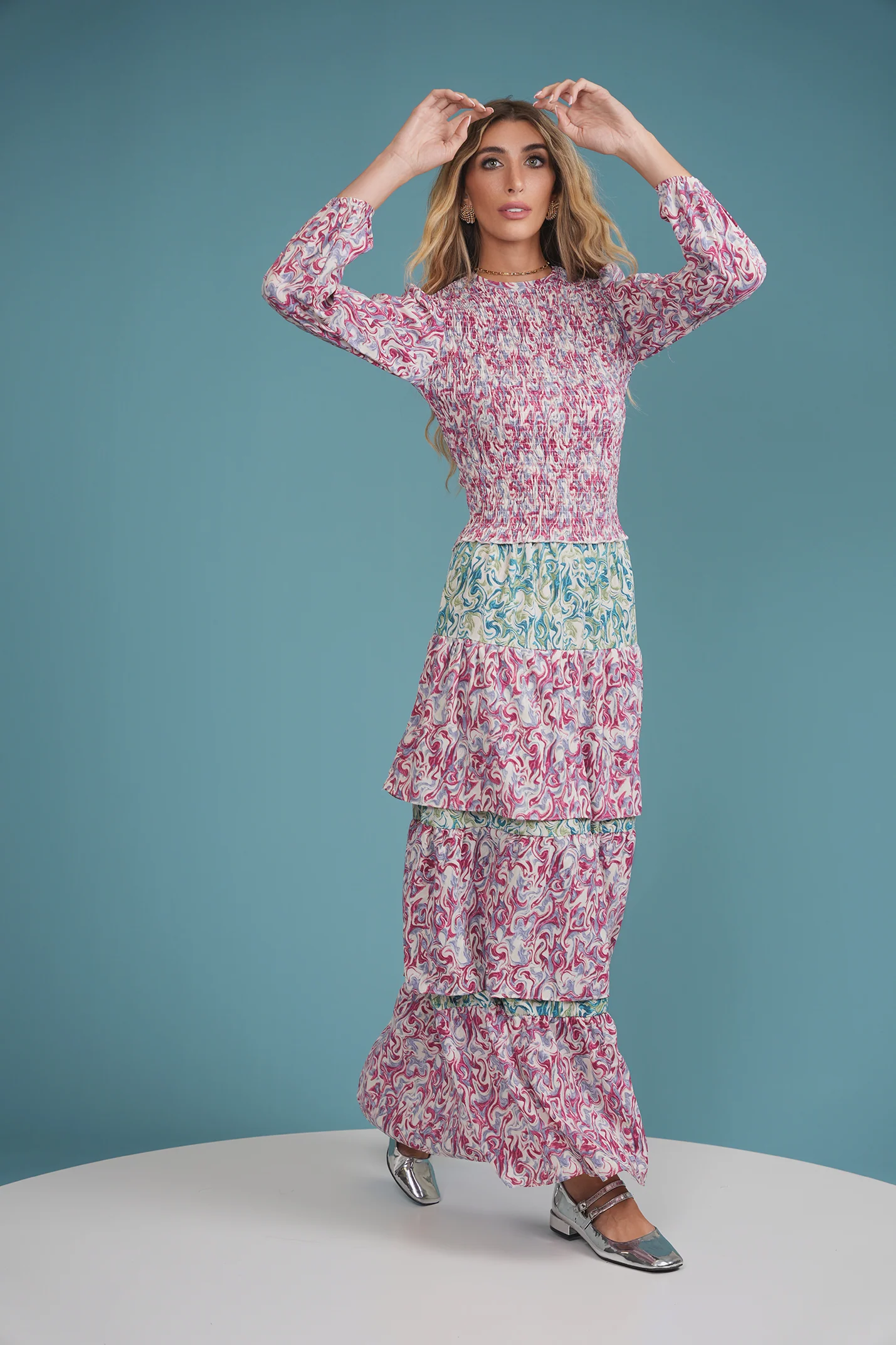 Print Layered Skirt - Image 6