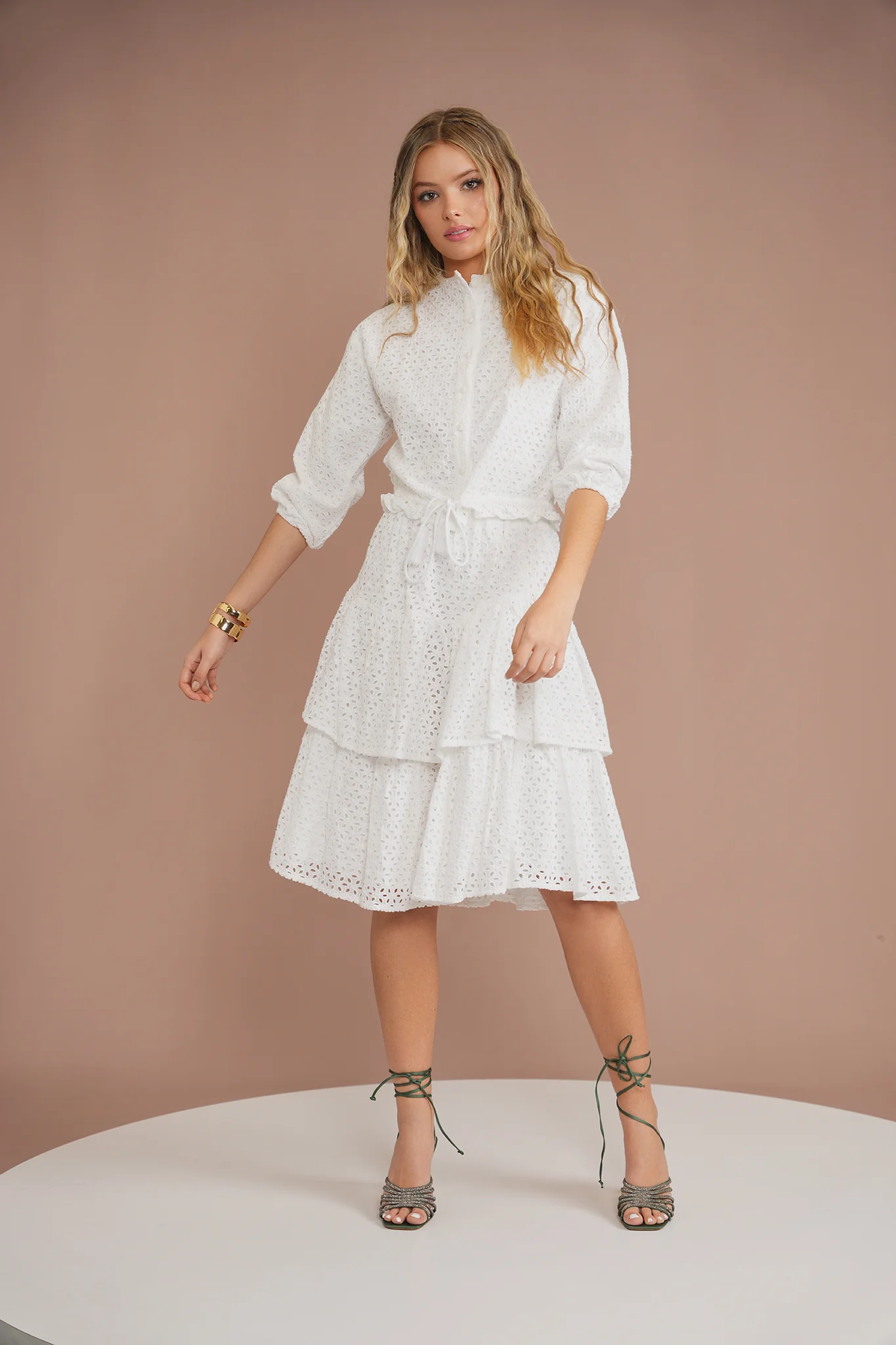 Eyelet Tiered Skirt - Image 14