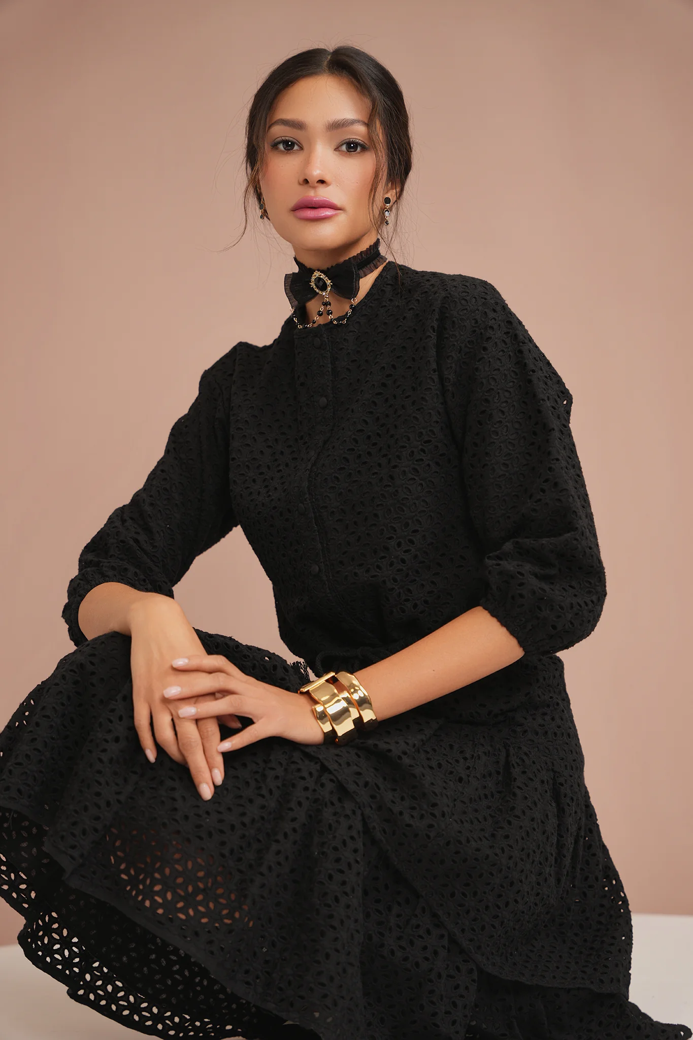 Eyelet Tiered Skirt - Image 15