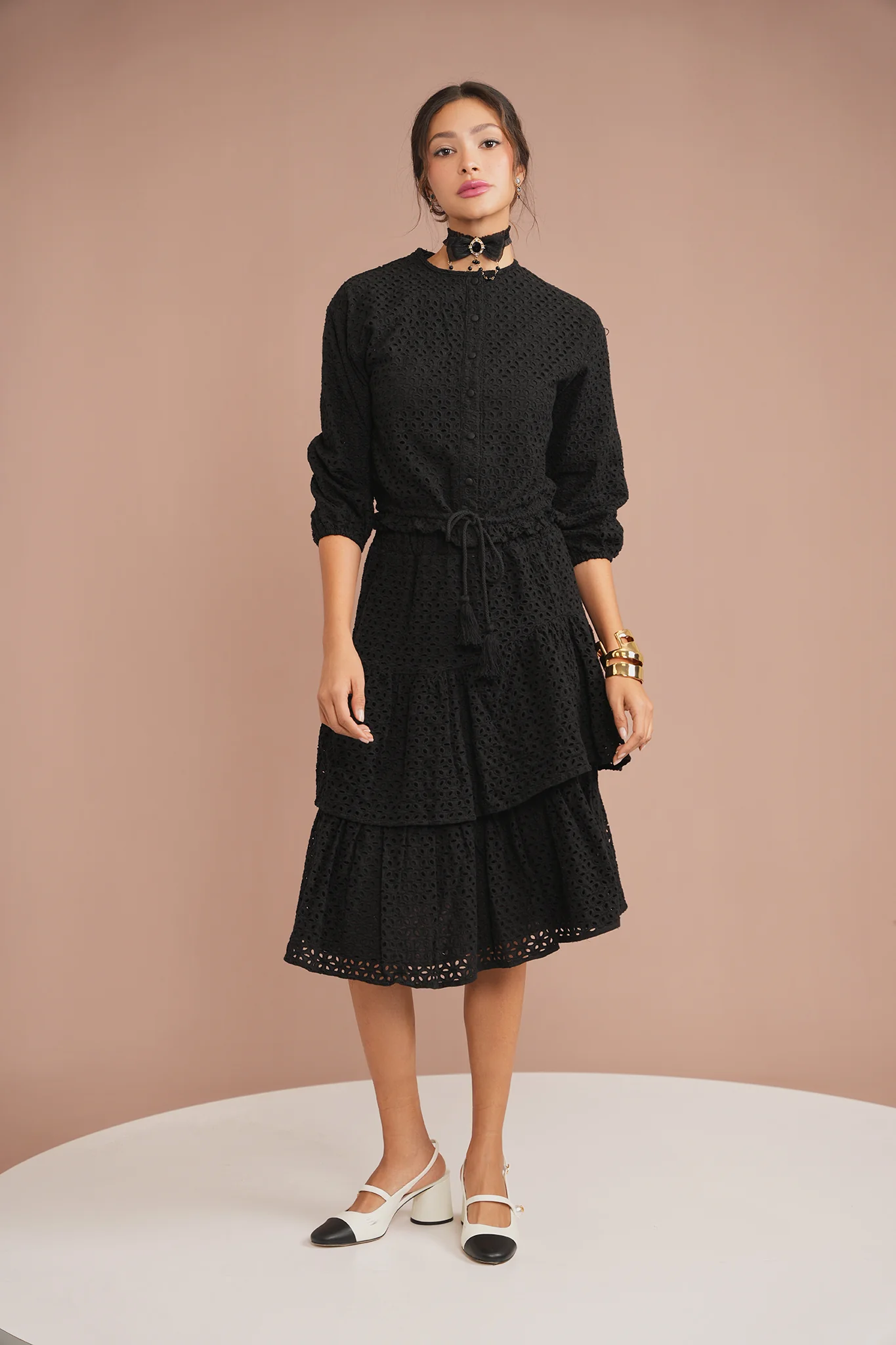 Eyelet Tiered Skirt - Image 17