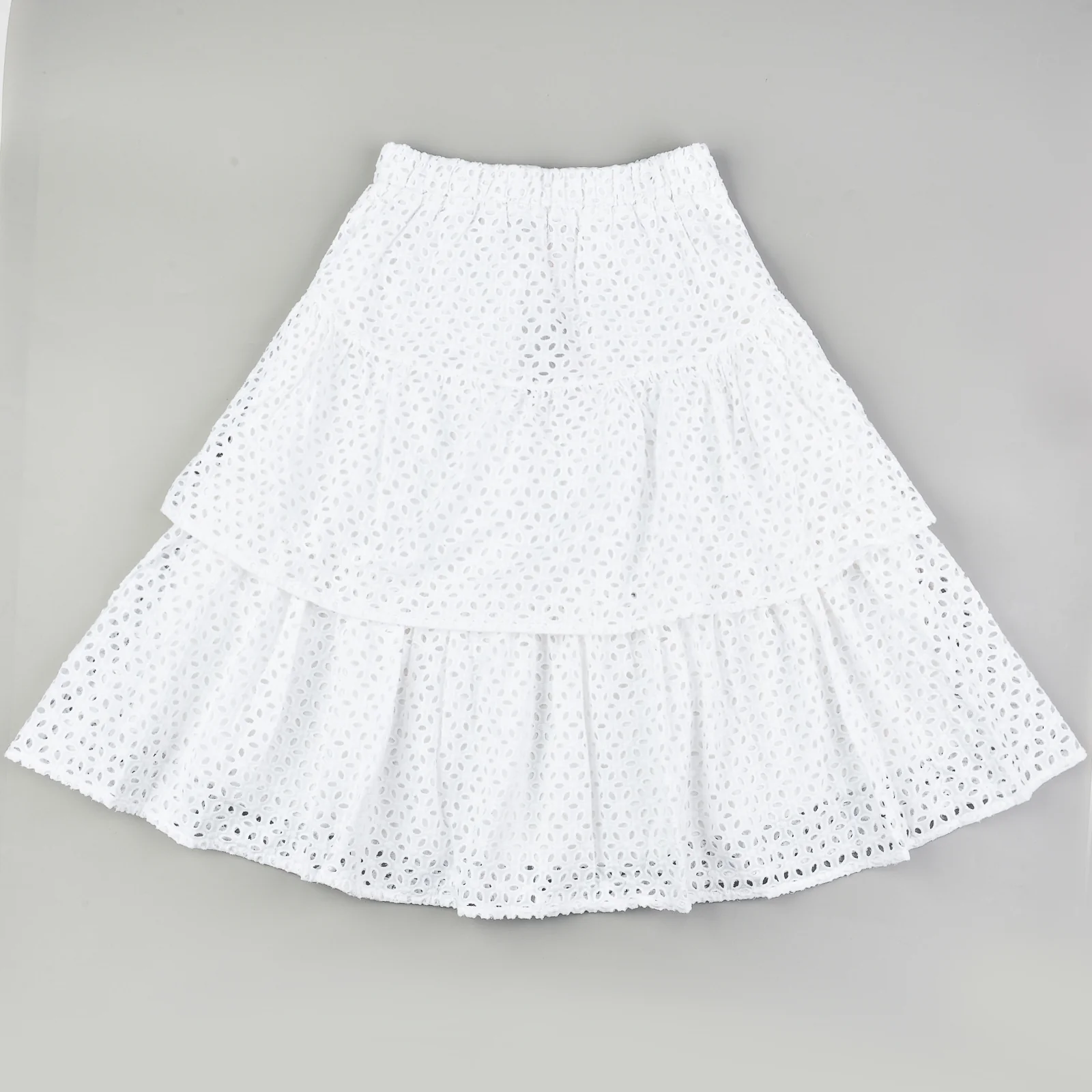 Eyelet Tiered Skirt - Image 23