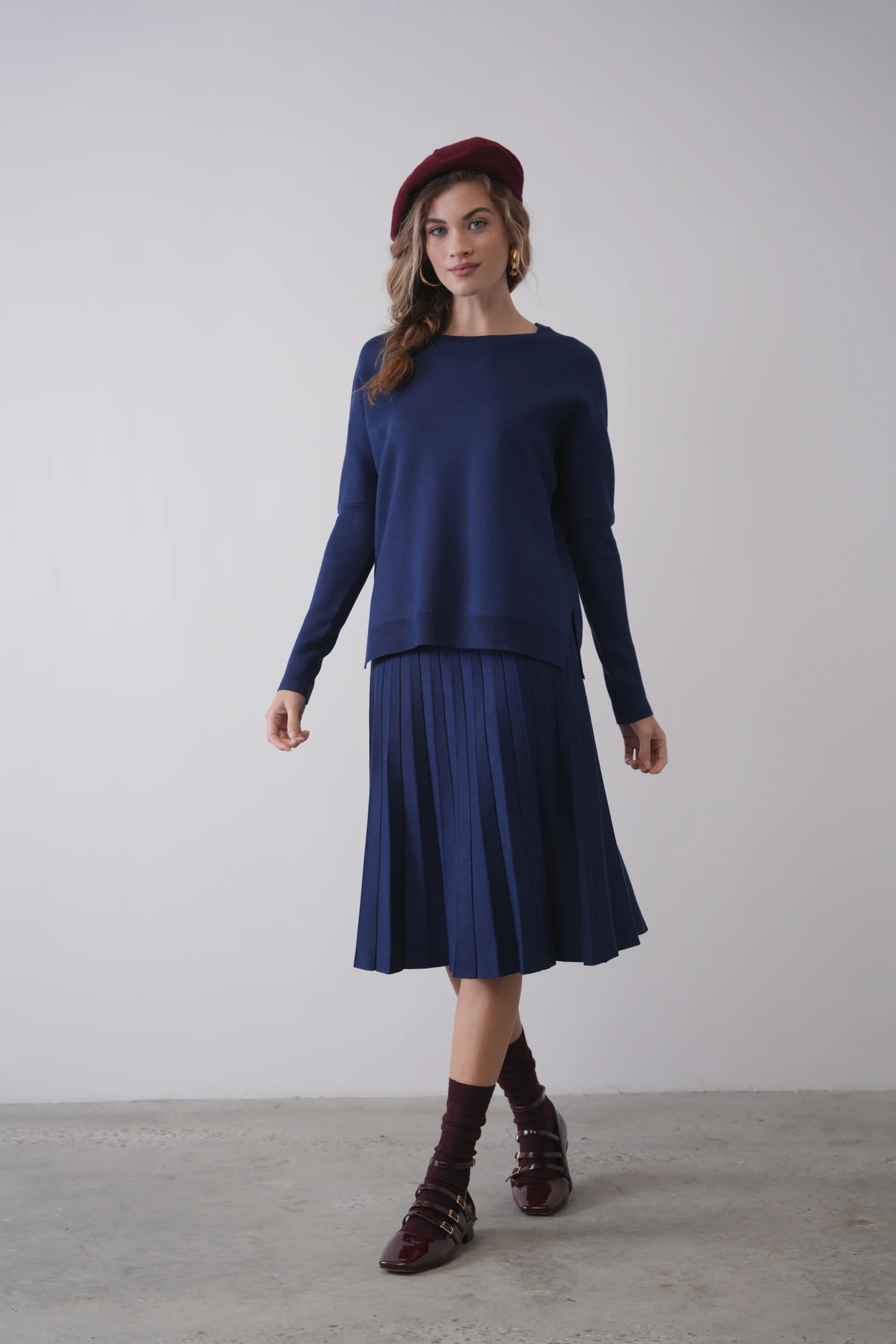Knit Pleated Skirt 26" - Image 11