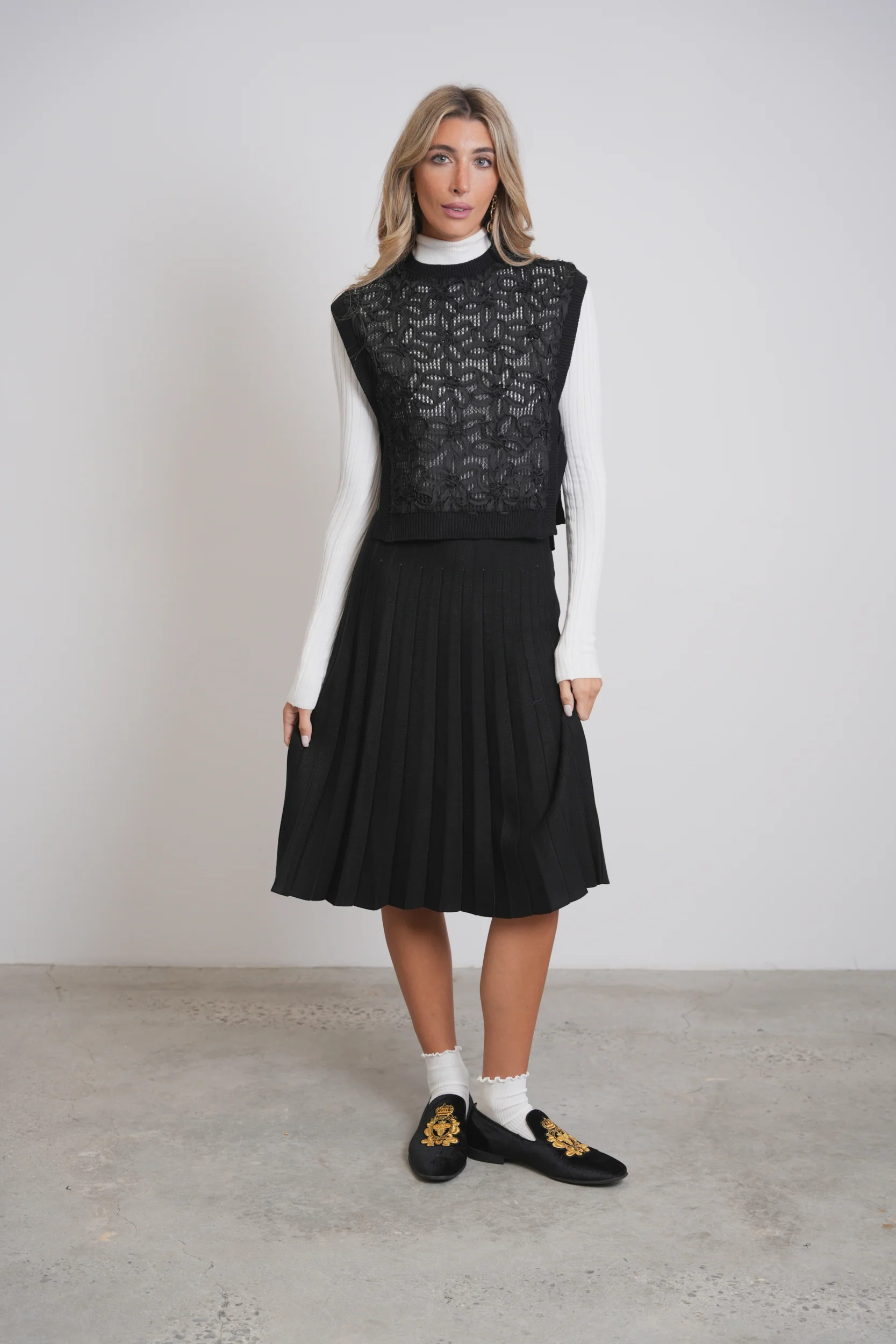 Knit Pleated Skirt 26" - Image 12