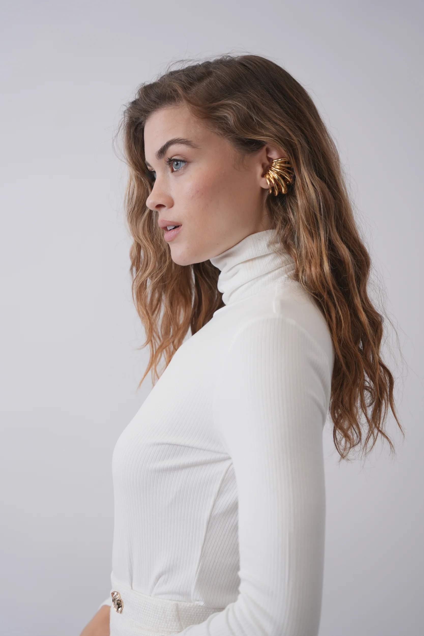 Soft Rib Turtleneck Tee - Image 11