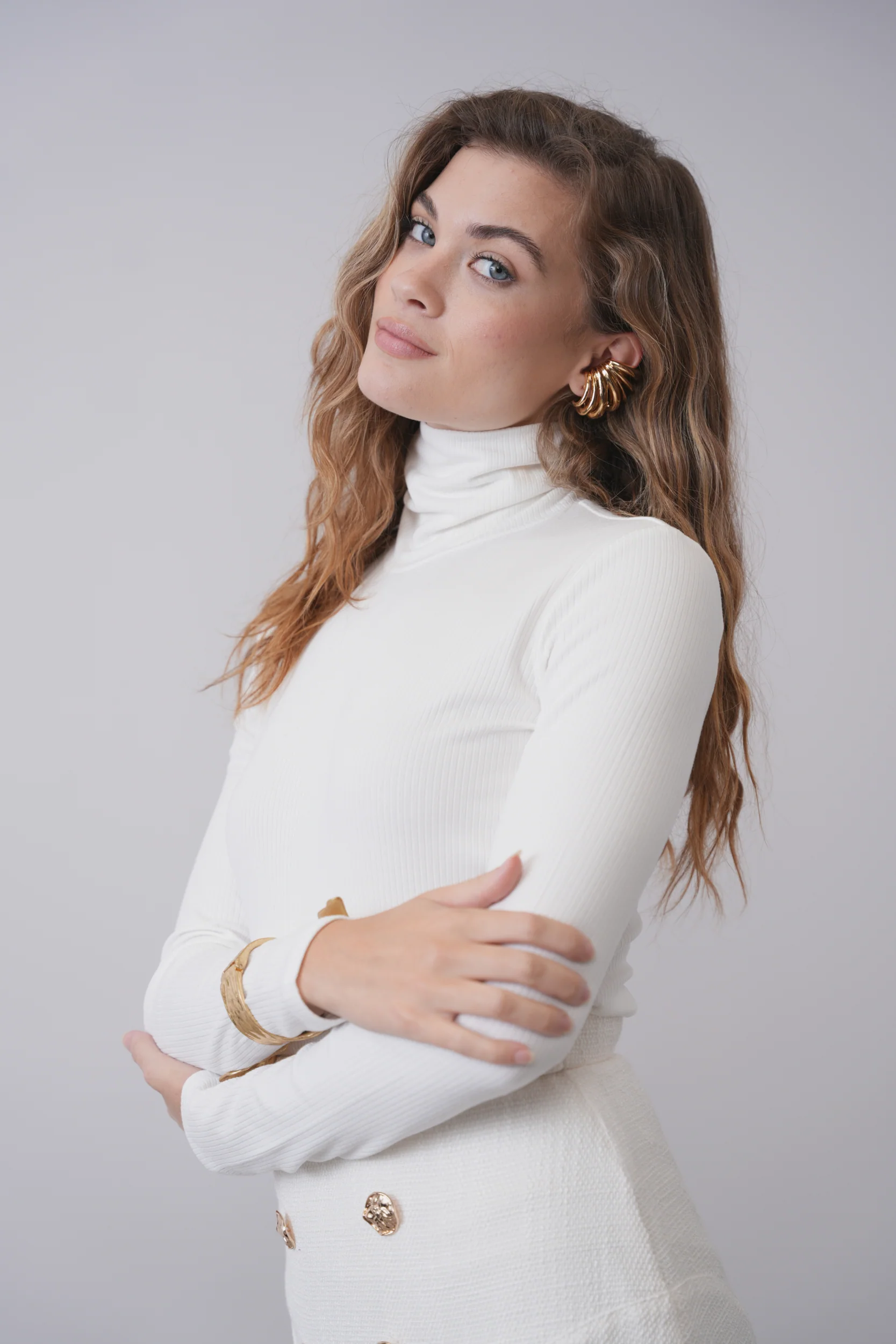 Soft Rib Turtleneck Tee - Image 7