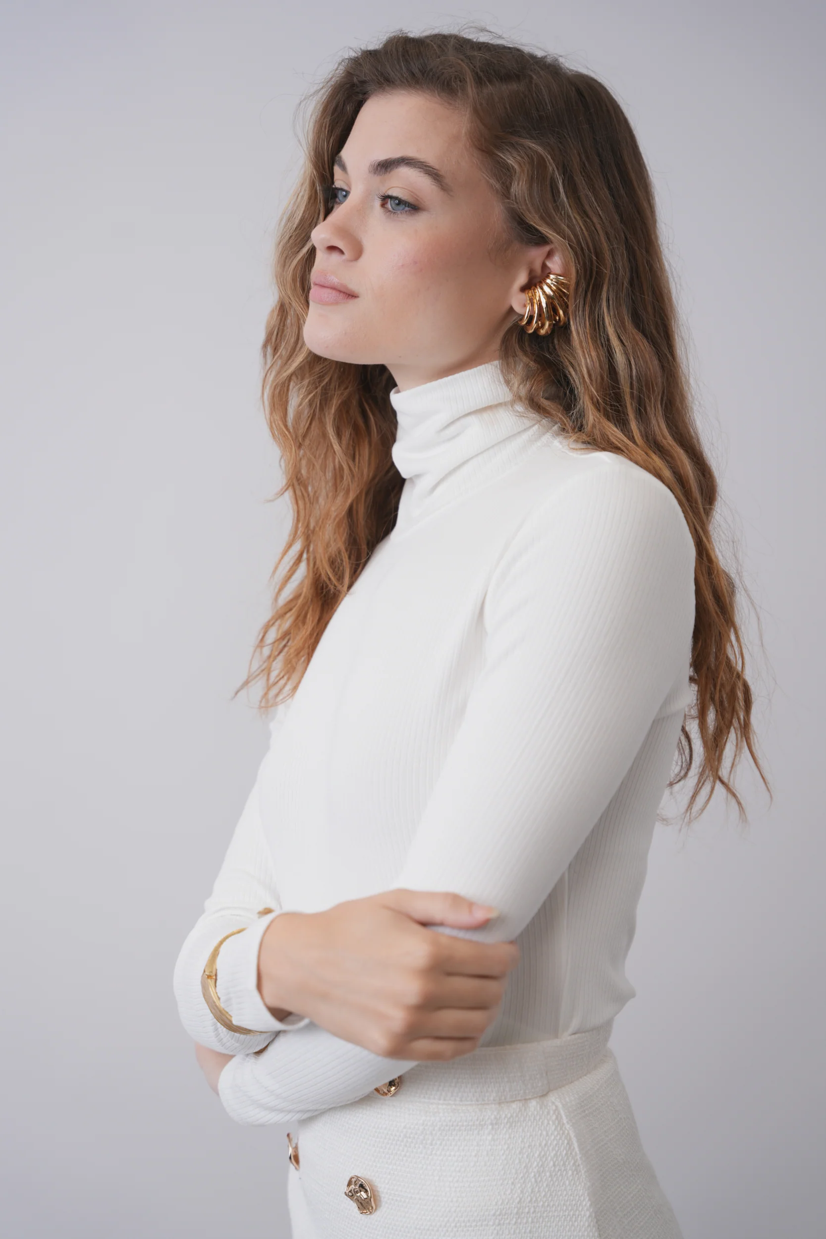 Soft Rib Turtleneck Tee - Image 8