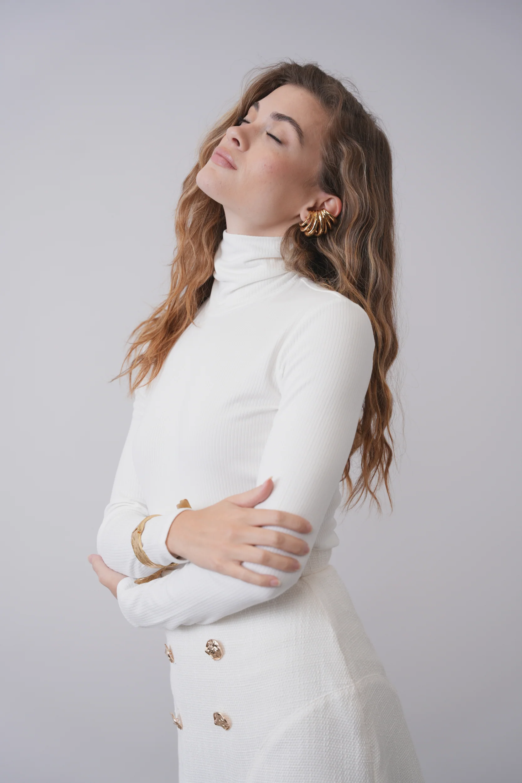 Soft Rib Turtleneck Tee - Image 9