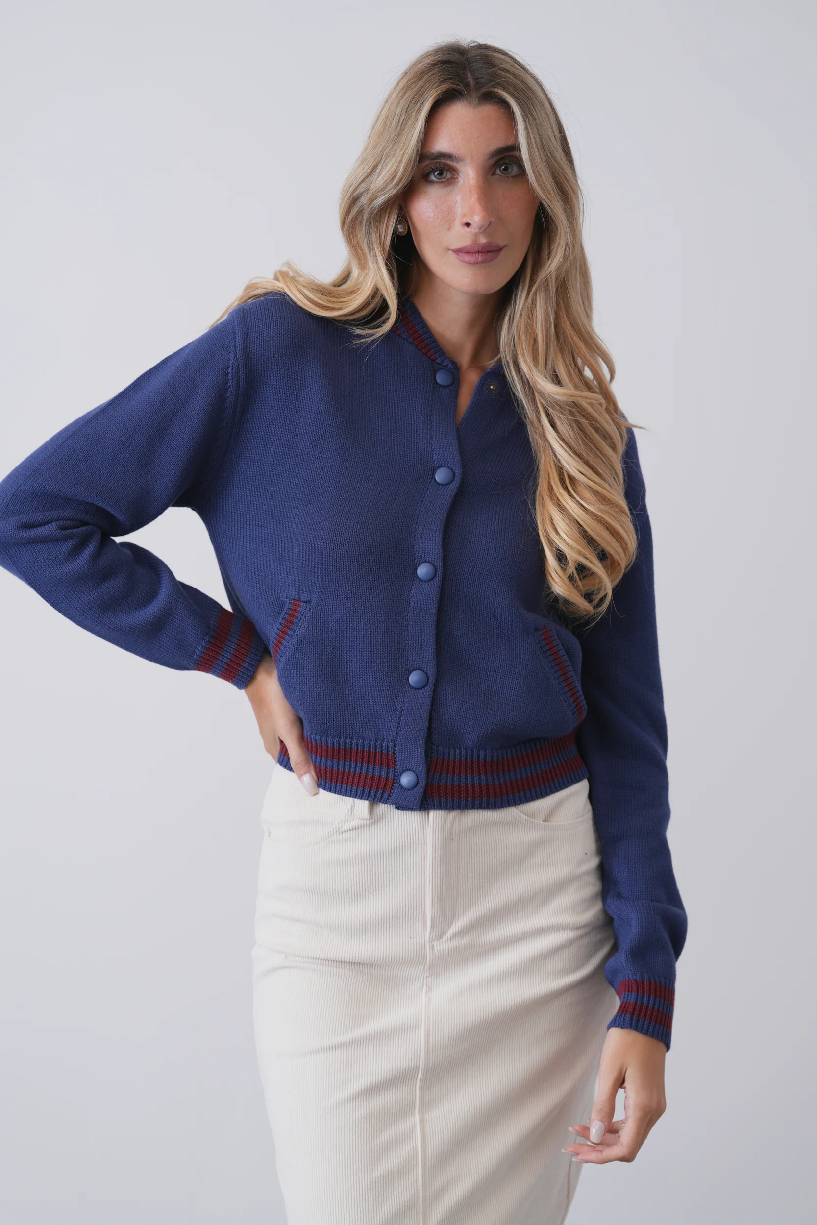 Knit Bomber Jacket - Image 6