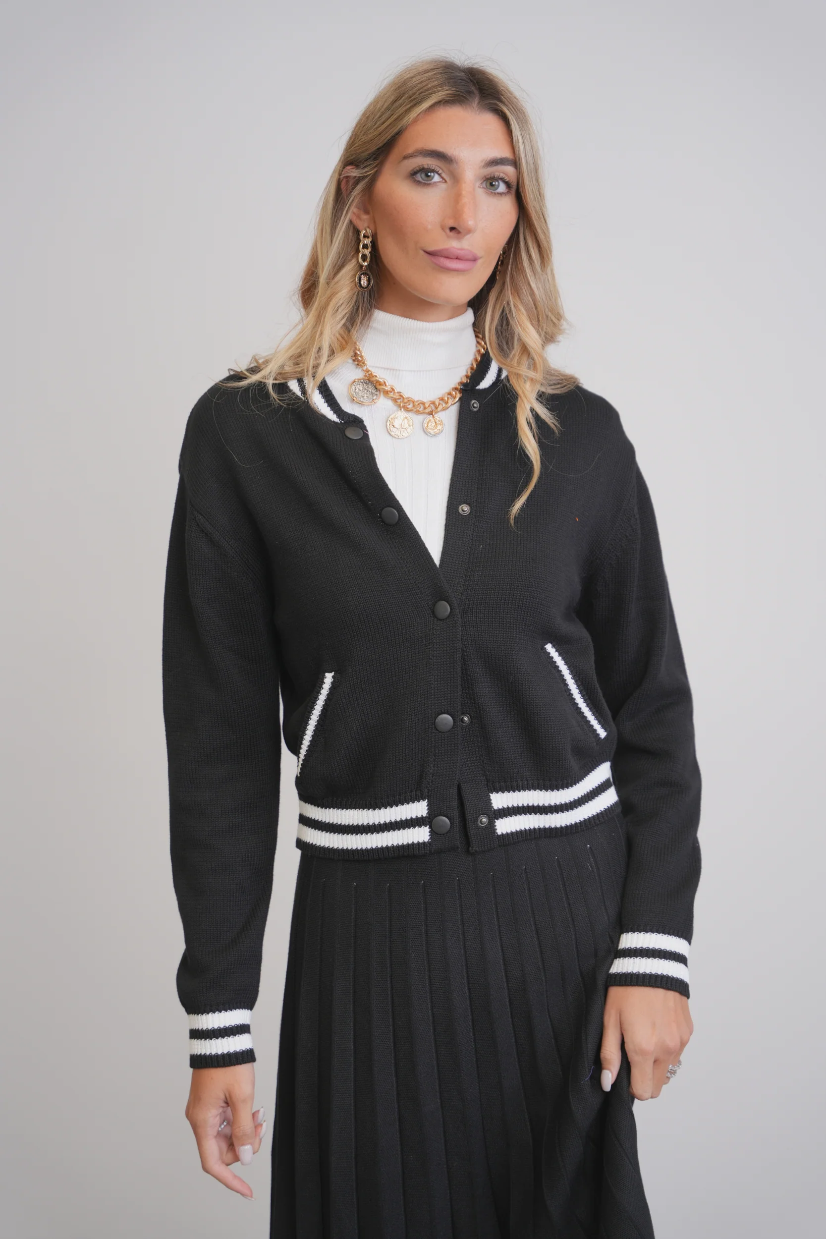 Knit Bomber Jacket - Image 7