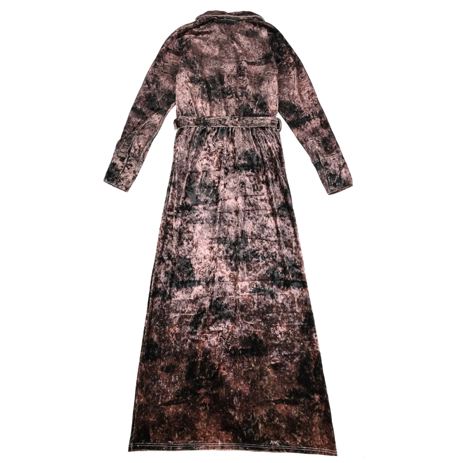 Wrap Maxi Velour Dress - Image 12