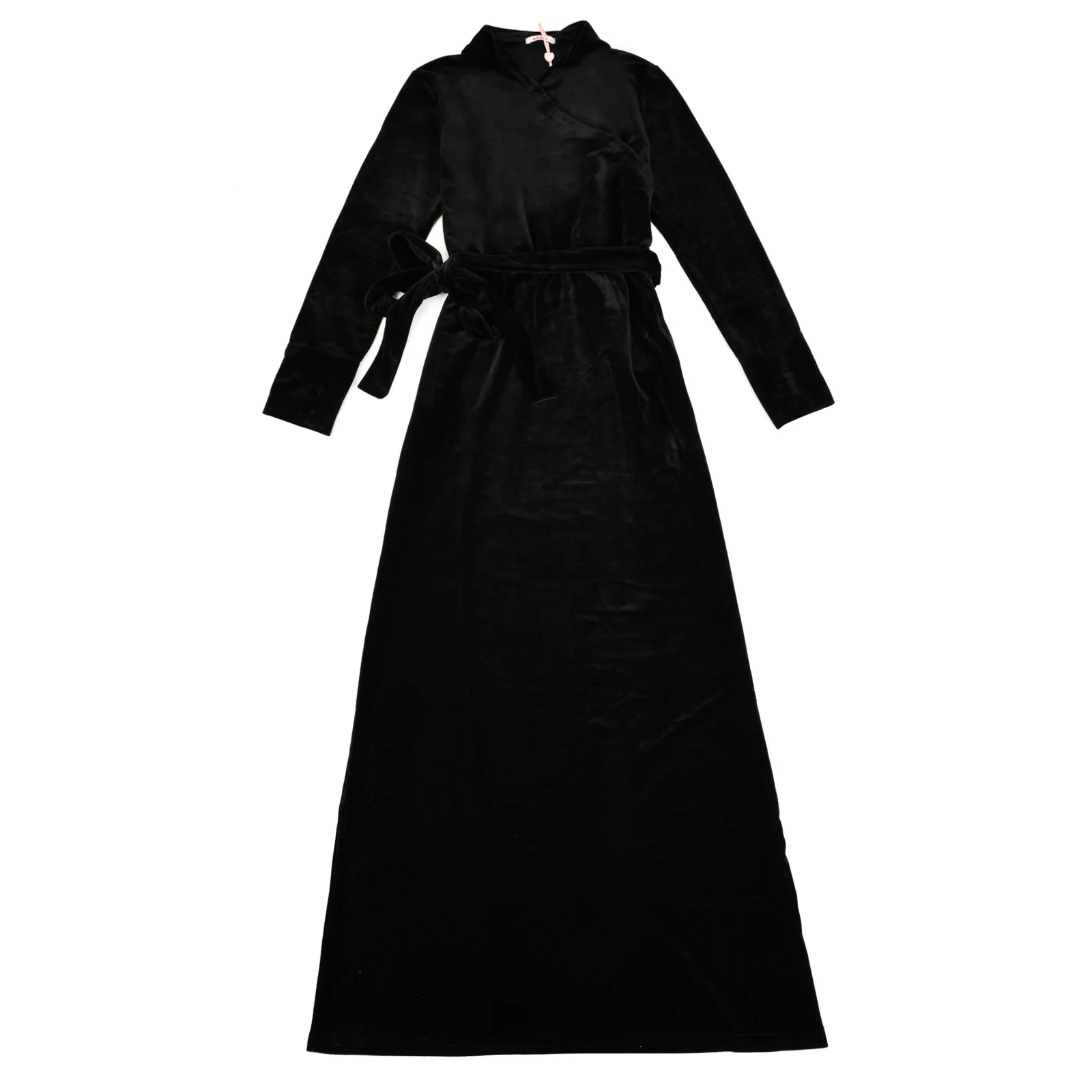 Wrap Maxi Velour Dress - Image 14