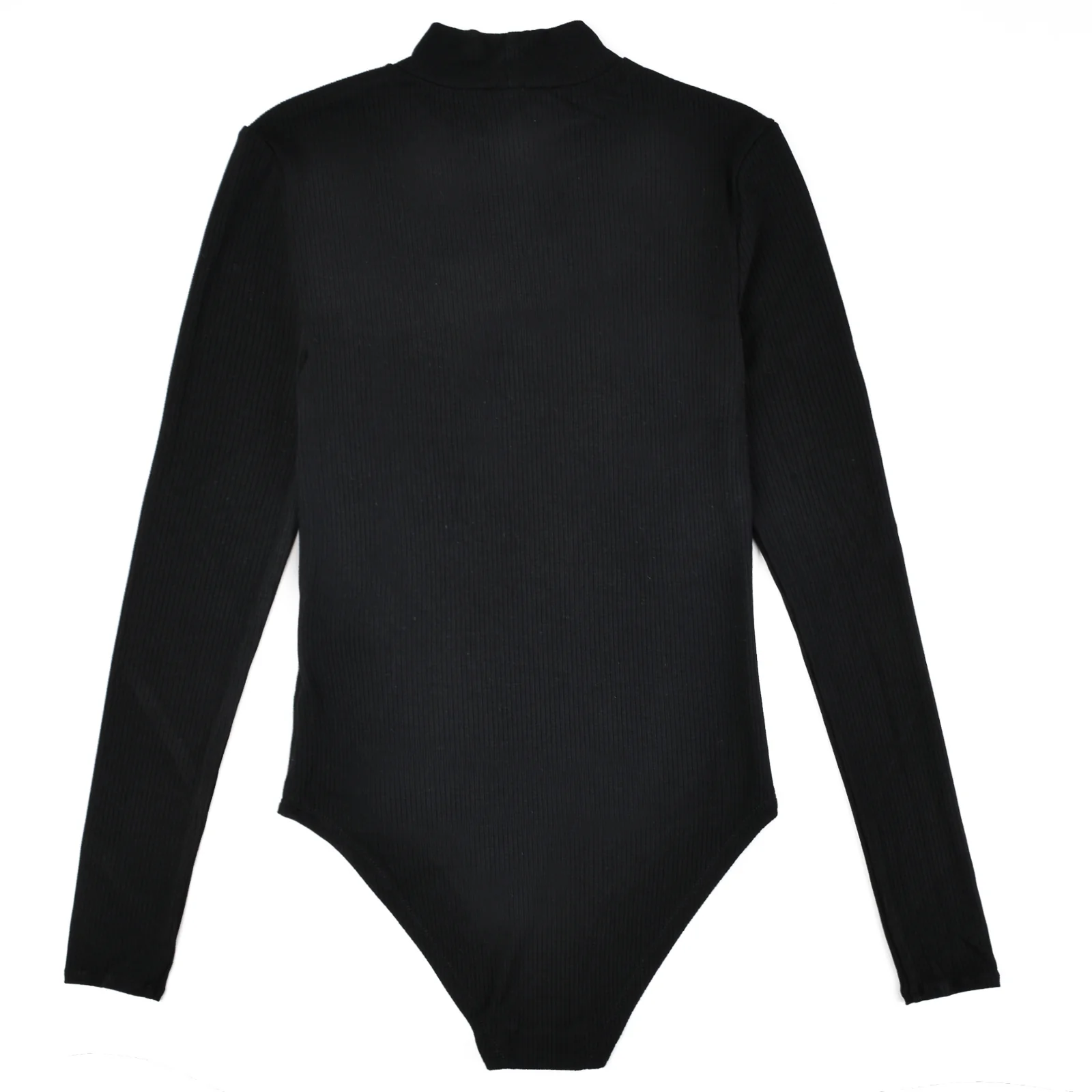 Soft Rib Mock Neck Bodysuit - Image 3