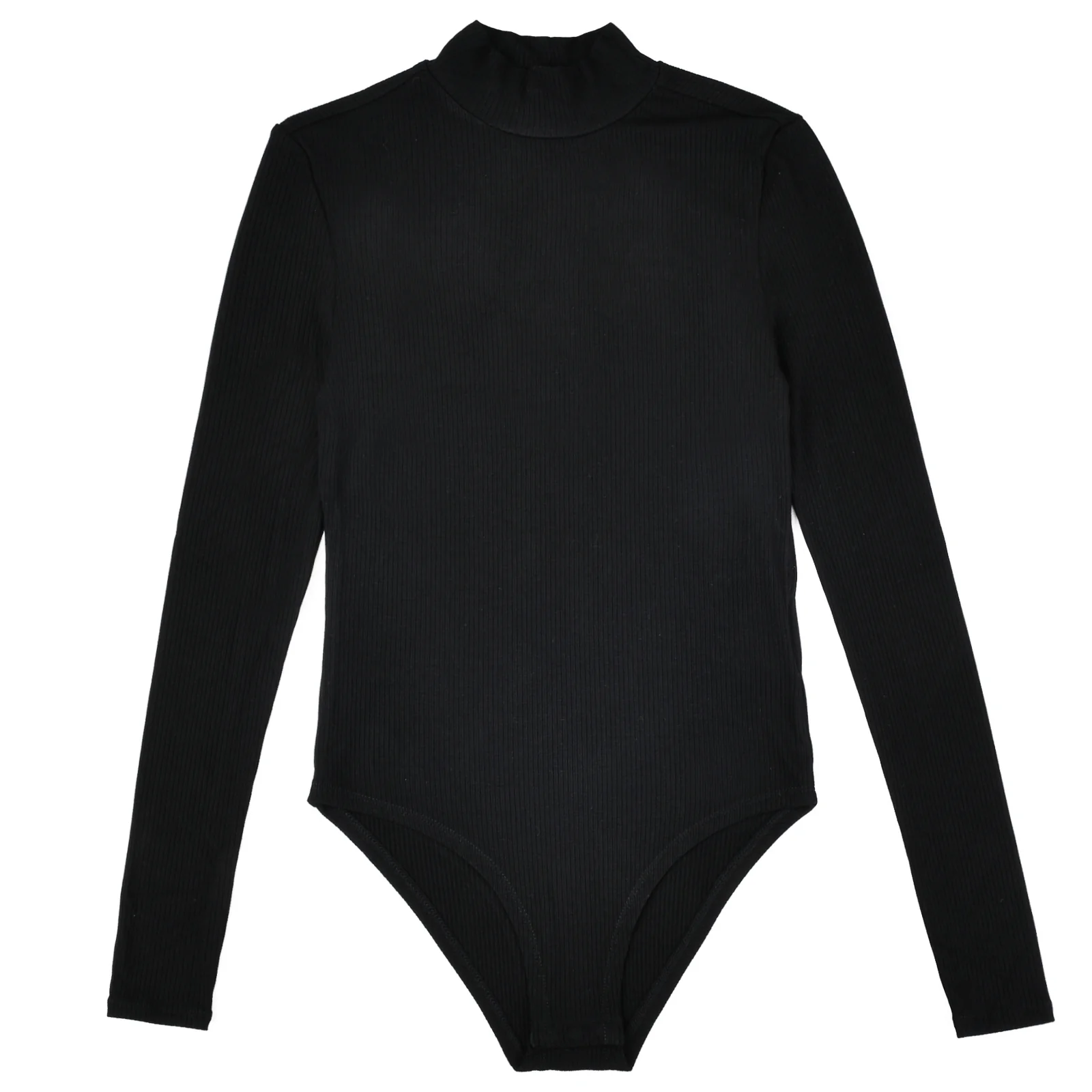 Soft Rib Mock Neck Bodysuit - Image 5