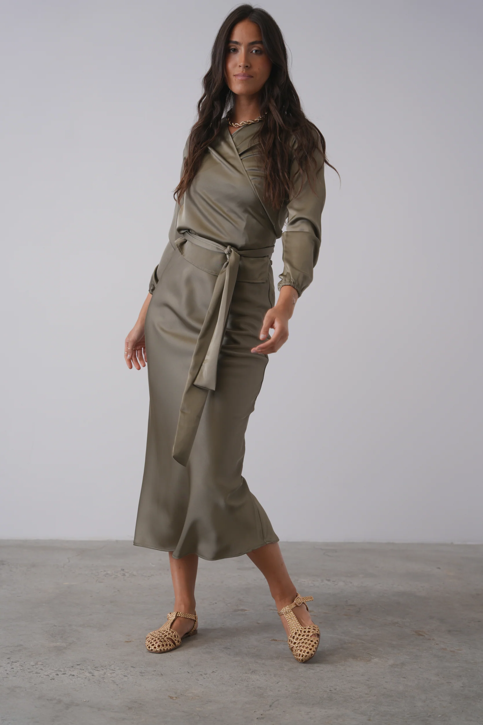 Elastic Waist Slip Skirt - Image 3