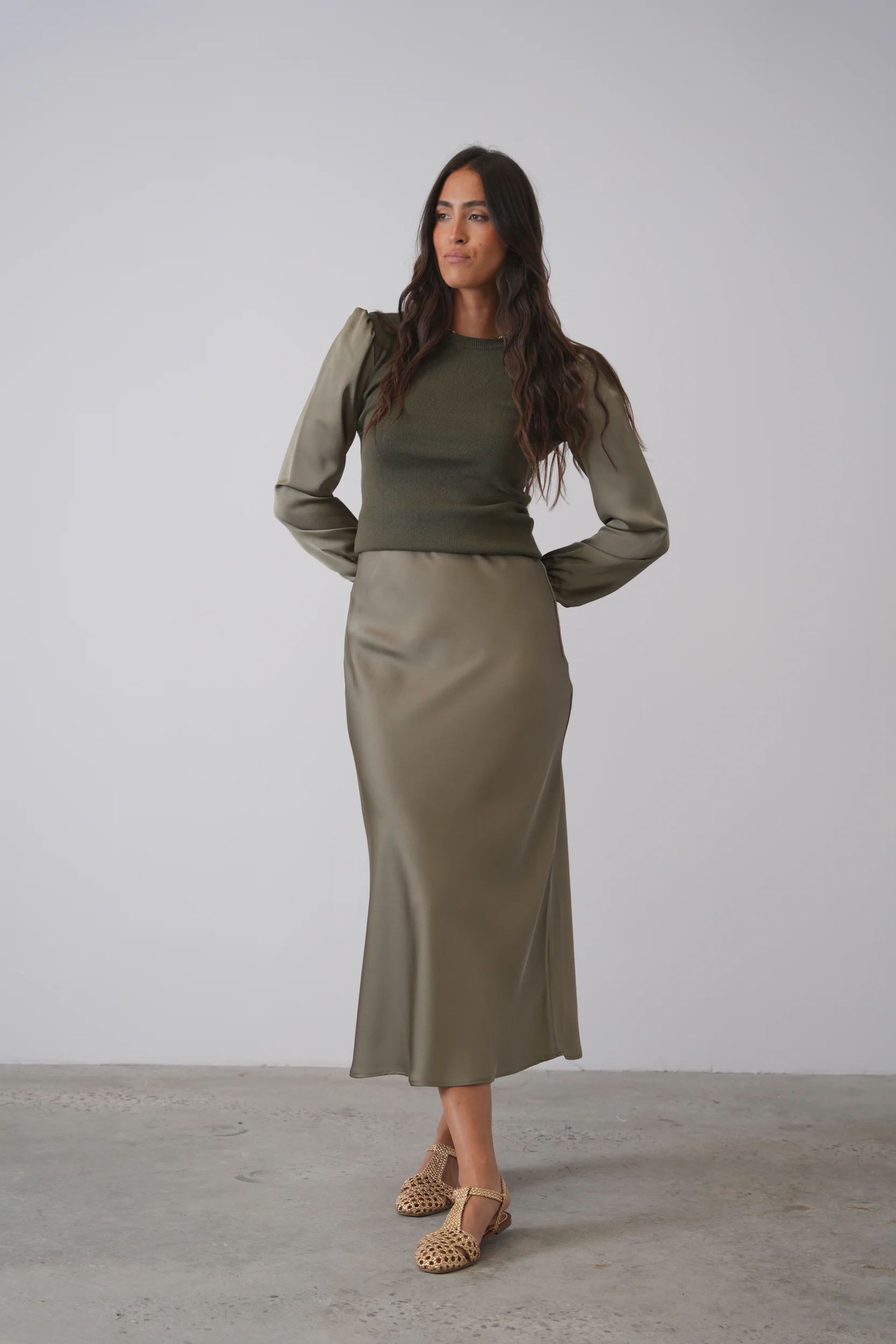 Elastic Waist Slip Skirt - Image 4