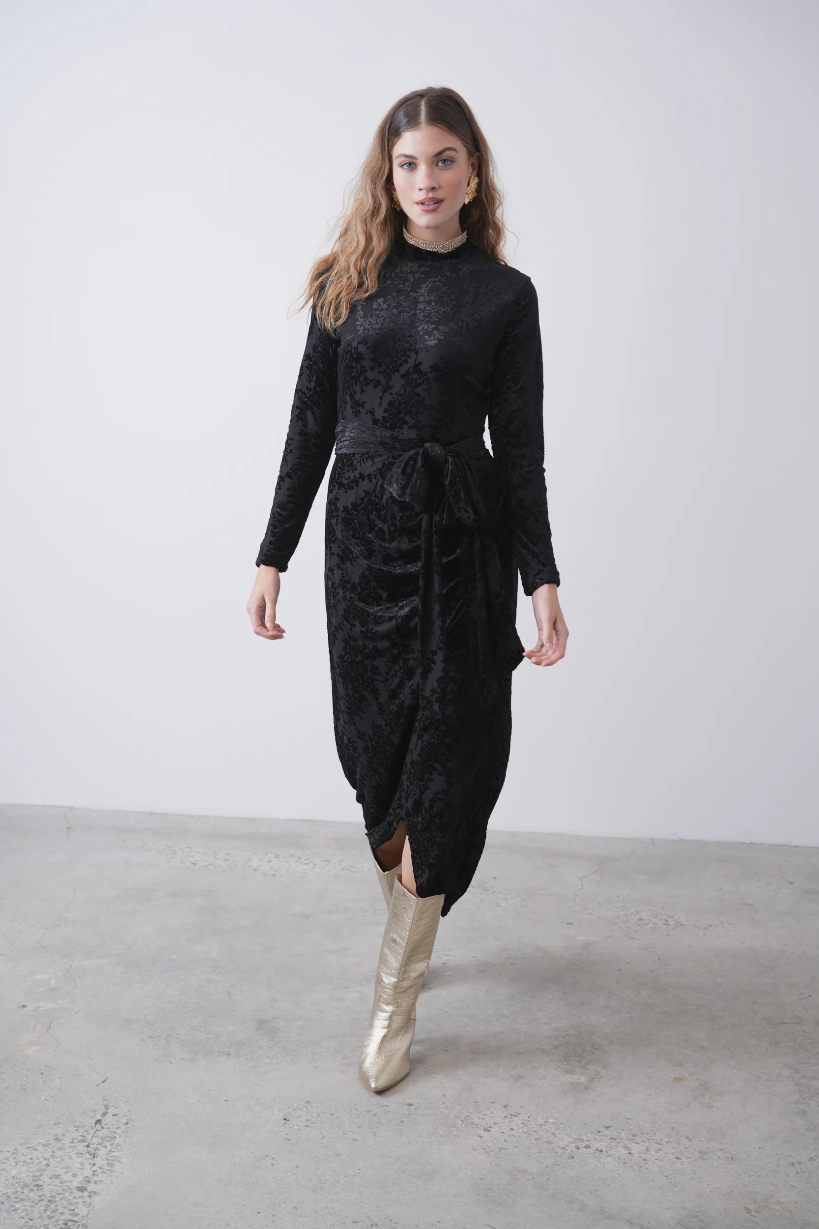 Tie High Low Dress - Image 2