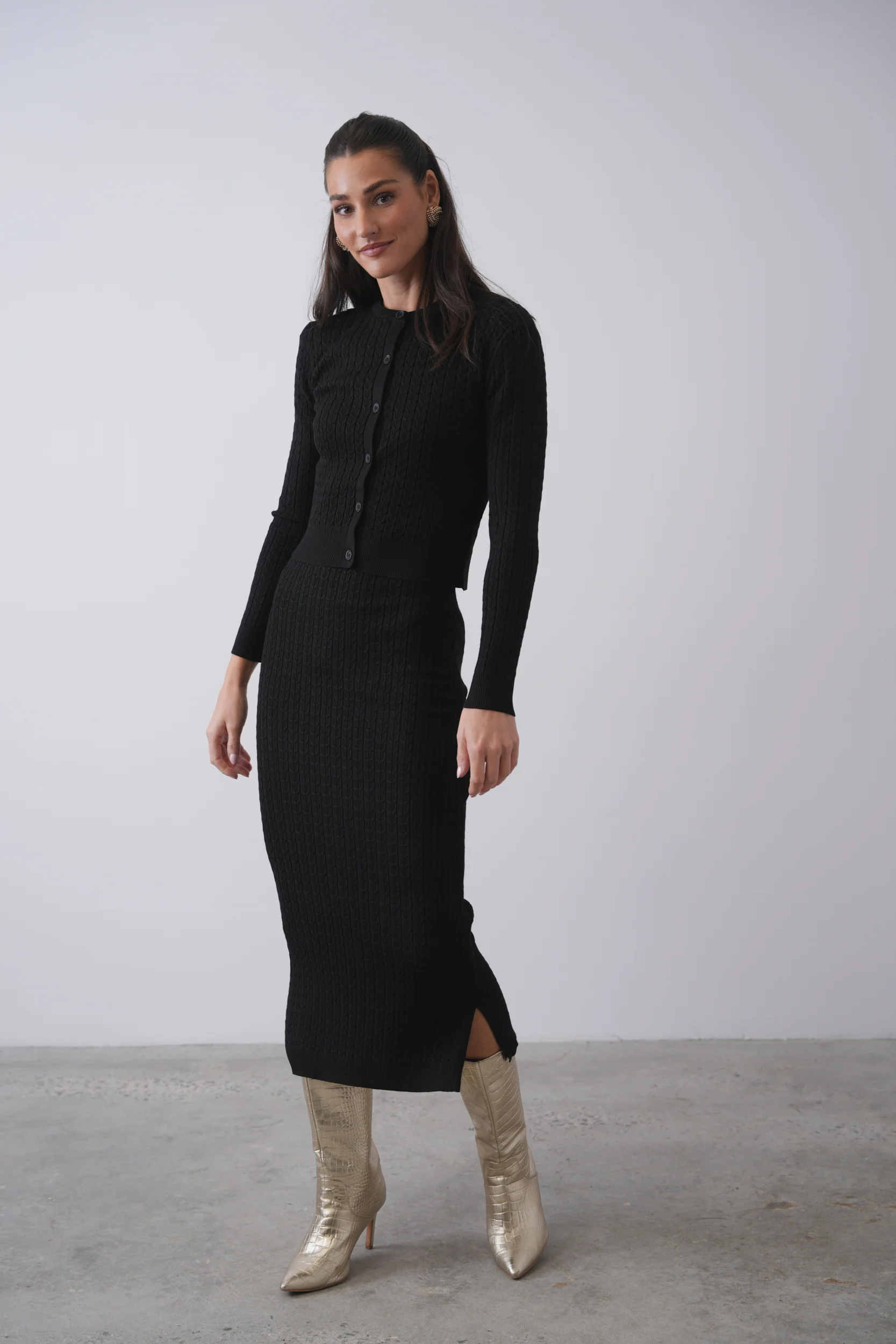 Cable Knit Sleeveless Dress - Image 6
