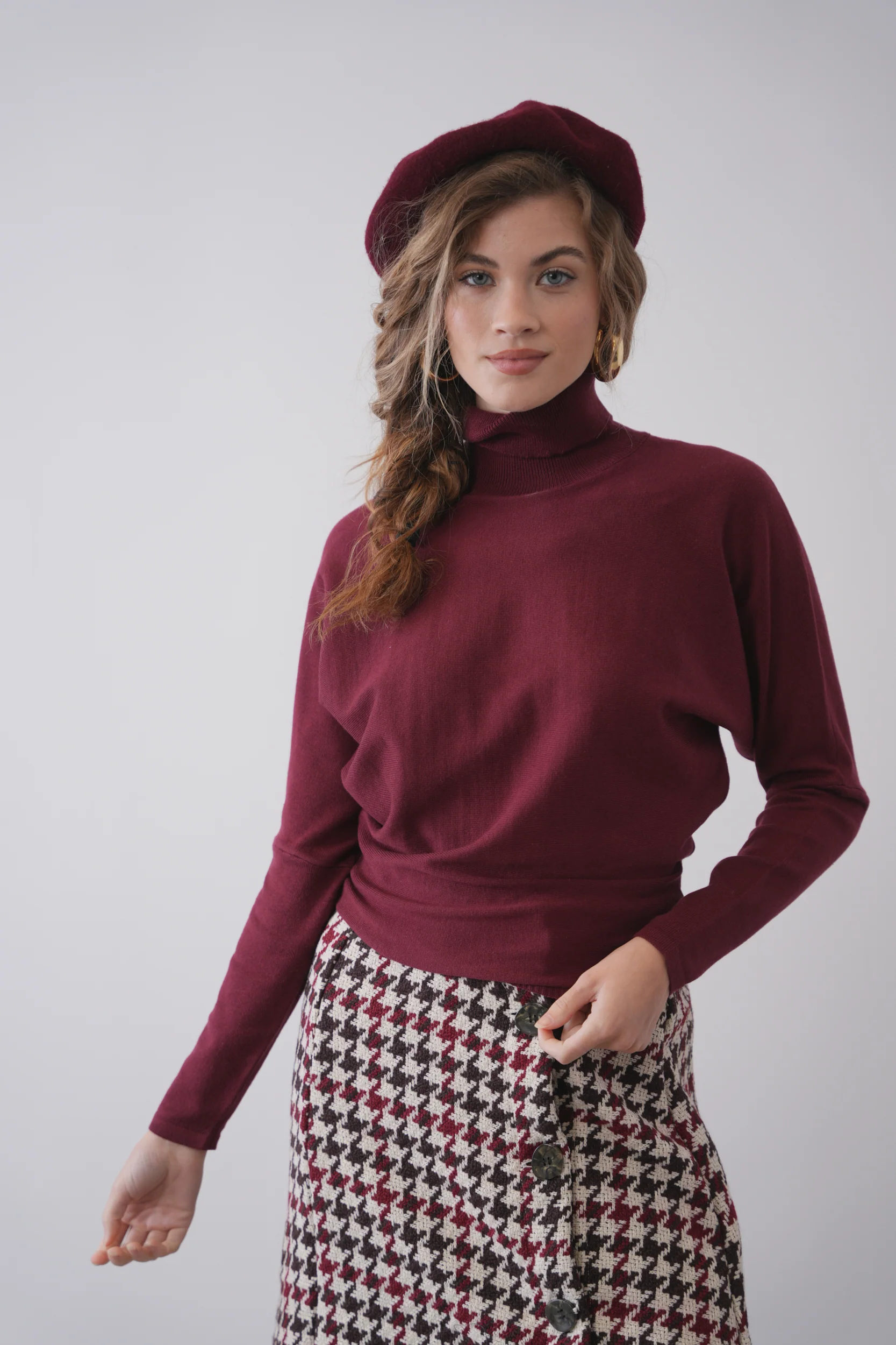 Turtleneck Dolmain Top - Image 2