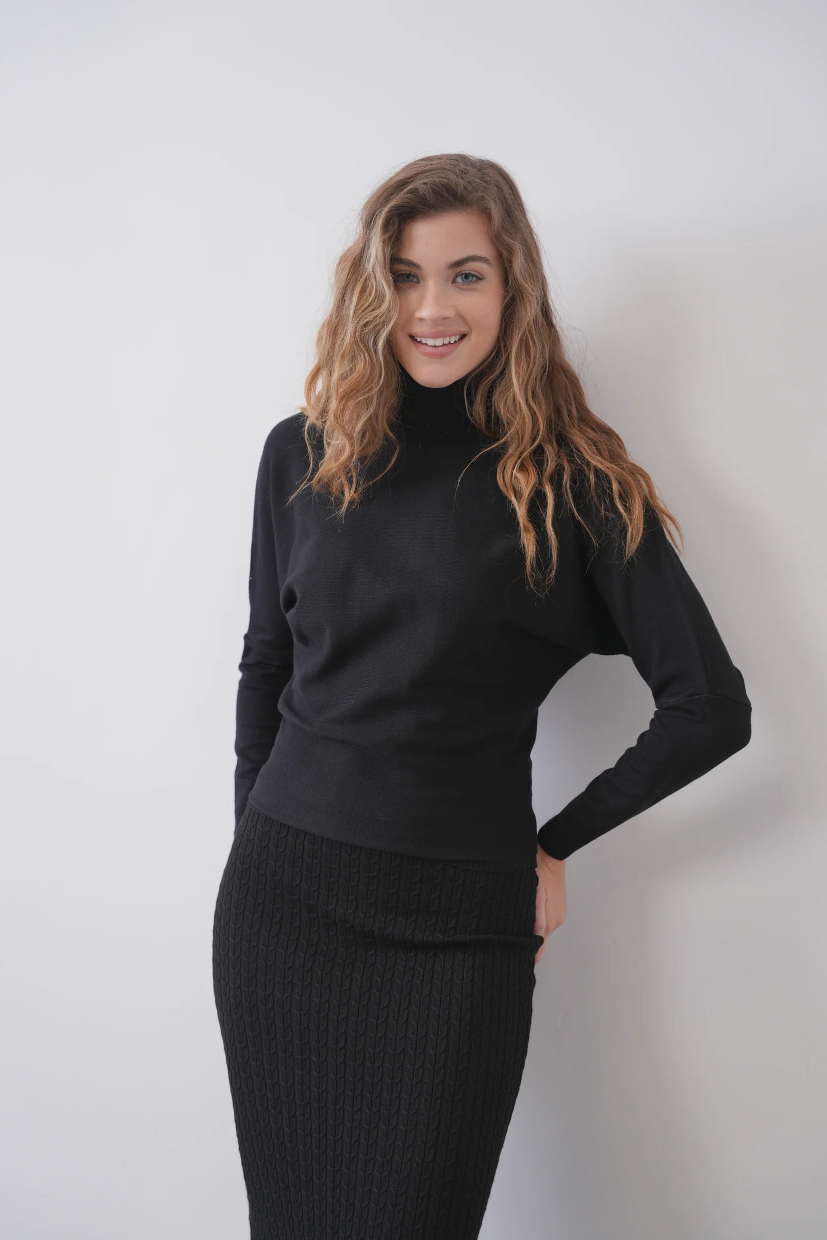 Turtleneck Dolmain Top - Image 3