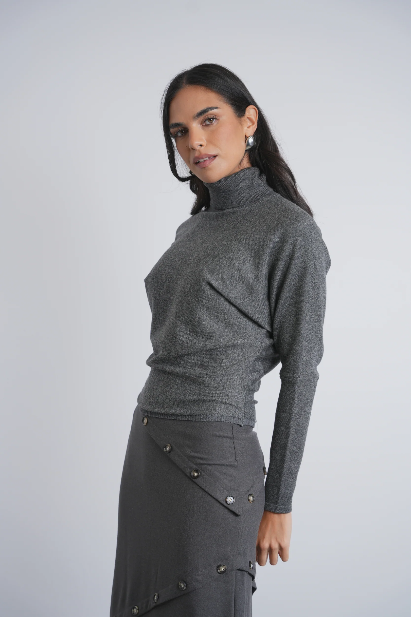 Turtleneck Dolmain Top - Image 4