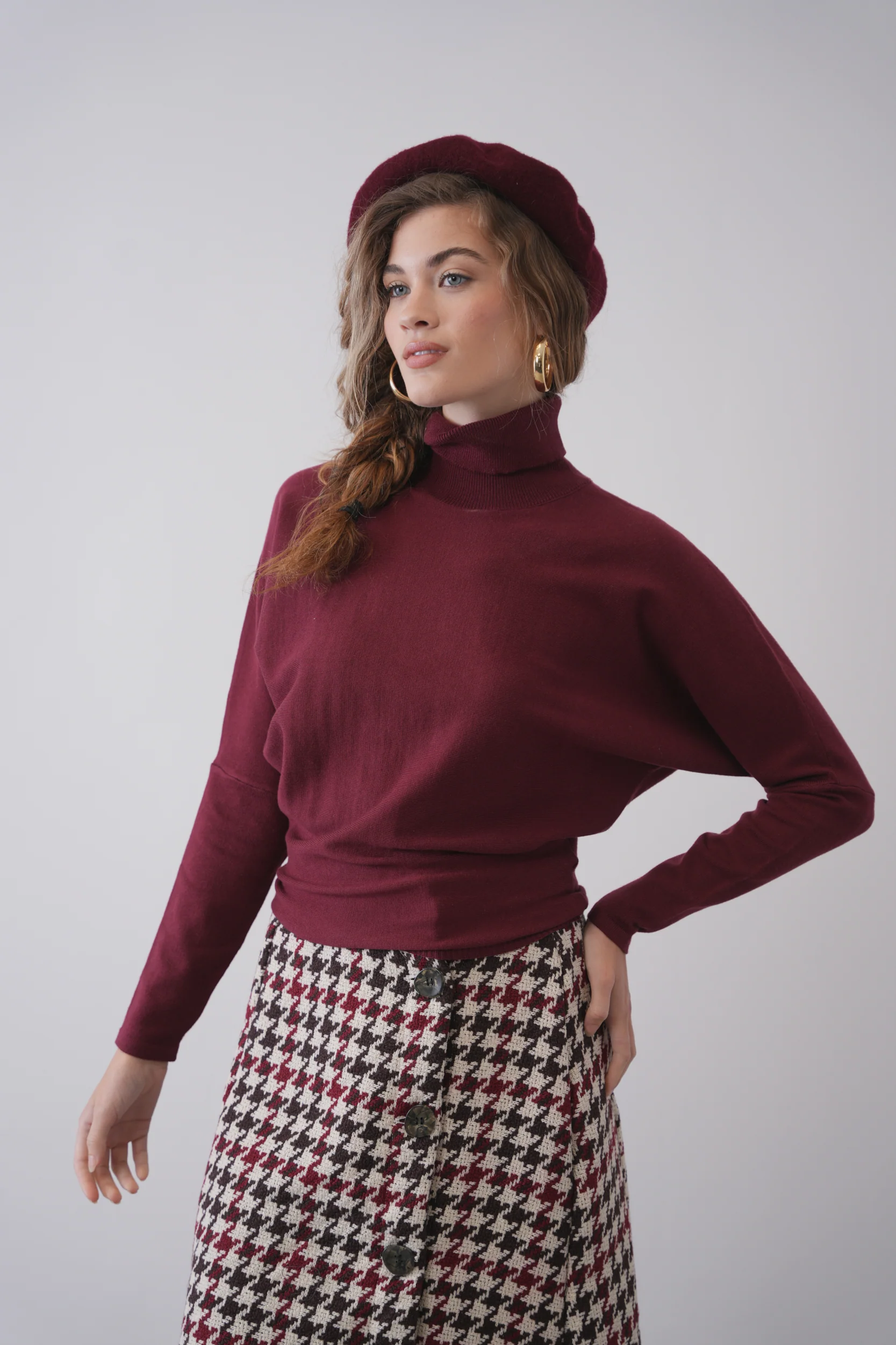 Turtleneck Dolmain Top - Image 6
