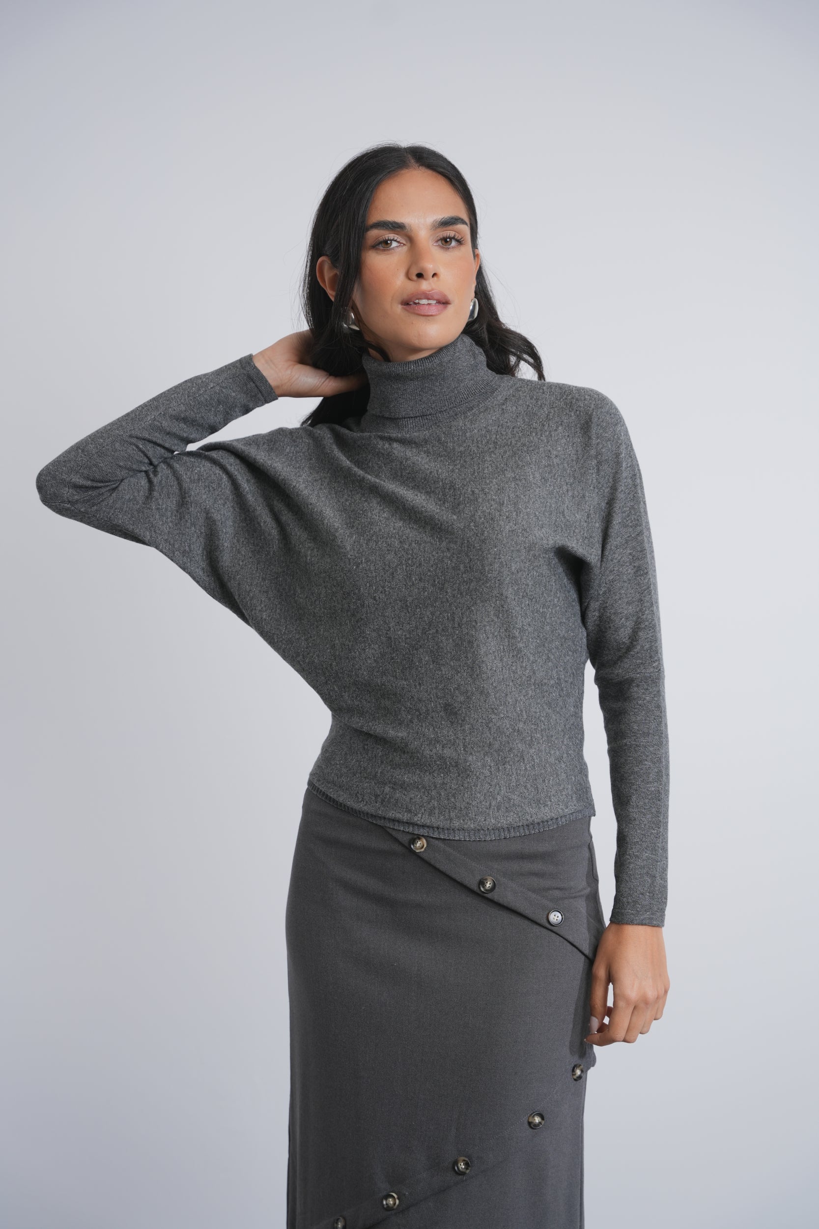 Turtleneck Dolmain Top - Image 7