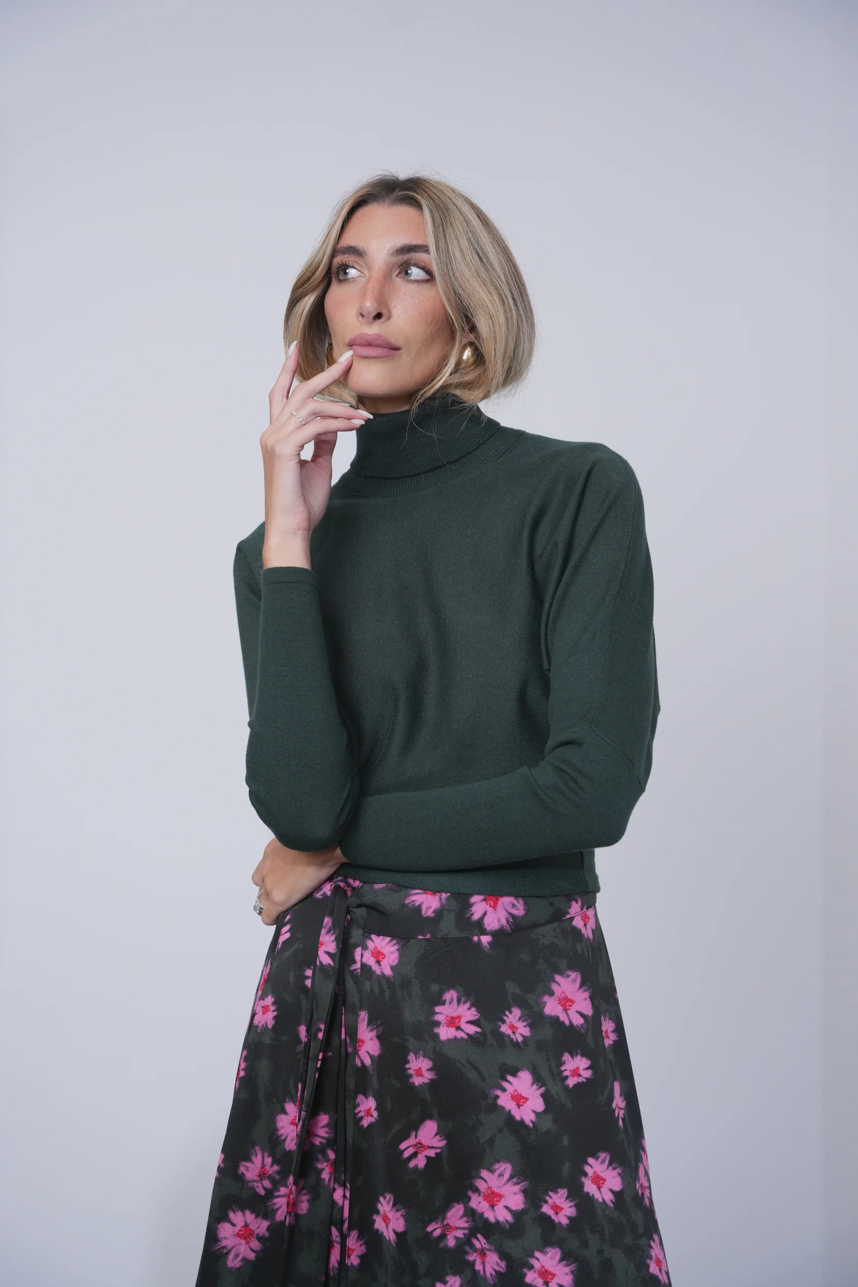 Turtleneck Dolmain Top - Image 9