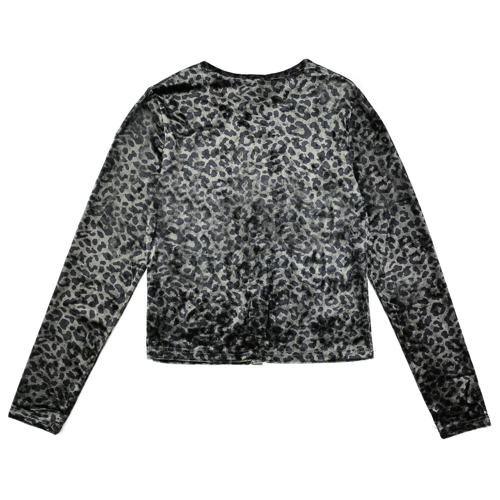 Velour Crop Cardigan - Image 10
