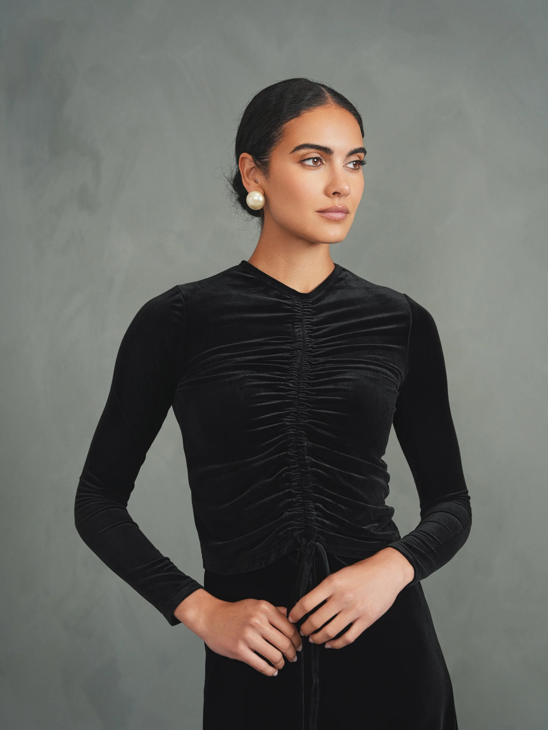Velour Ruching Top - Image 19