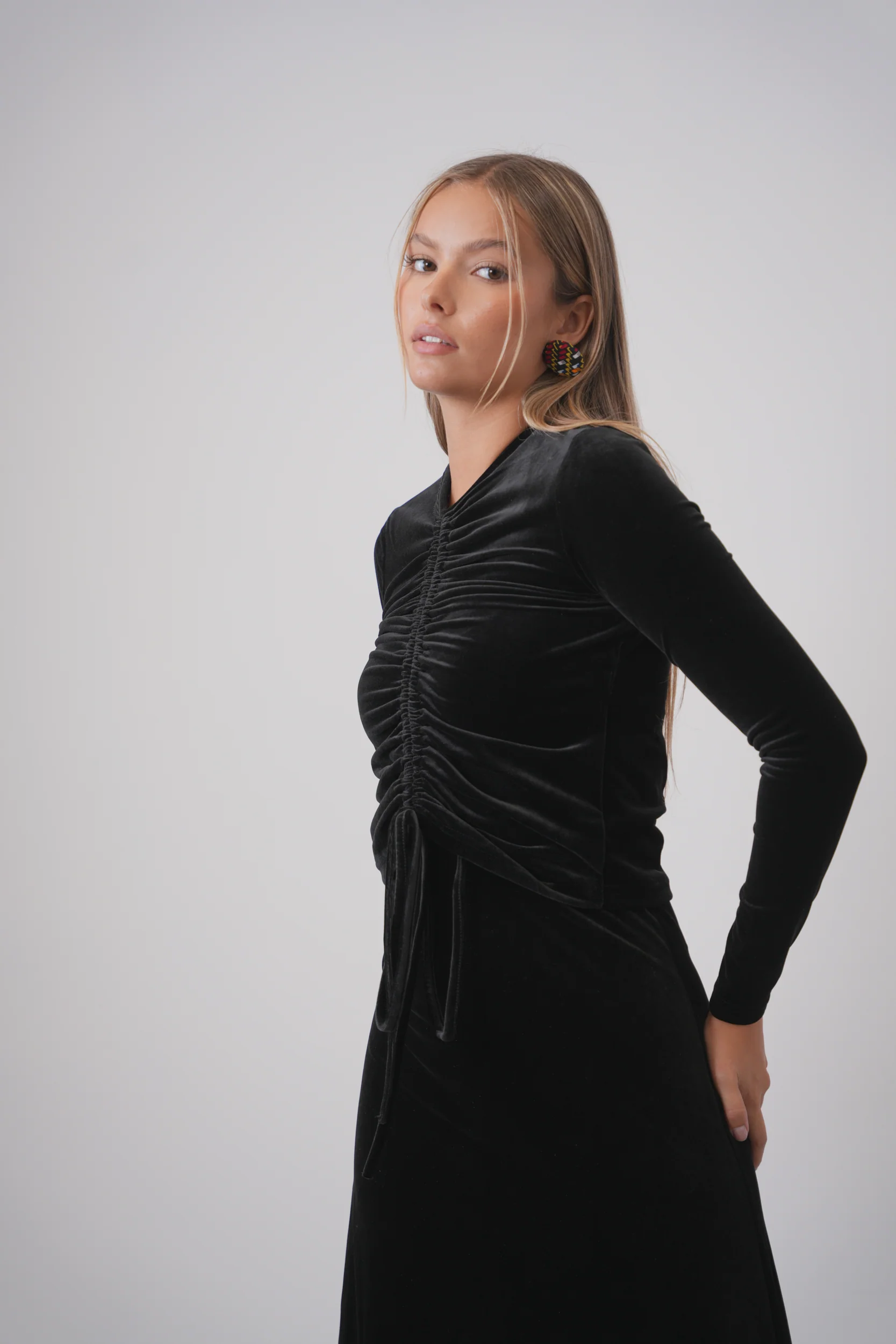 Velour Ruching Top - Image 5