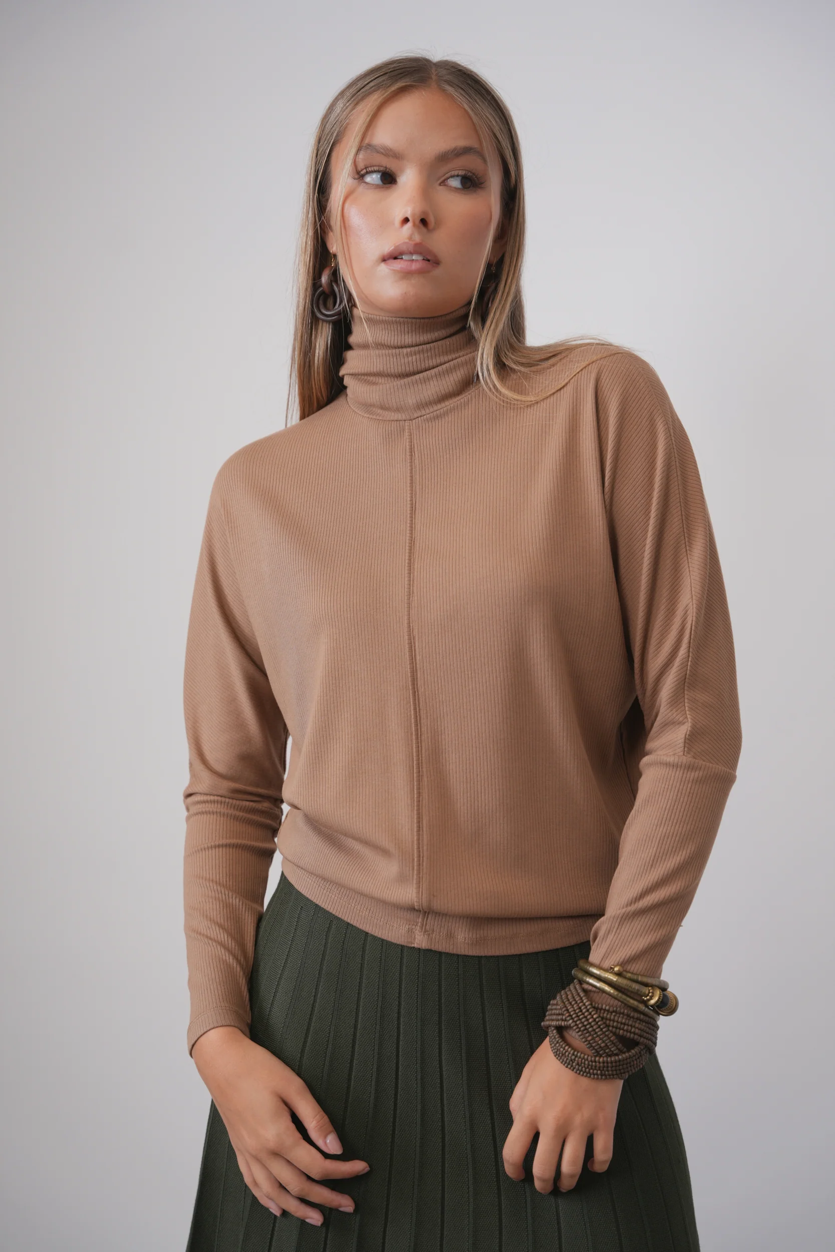 Soft Rib Dolmain Turtleneck - Image 2