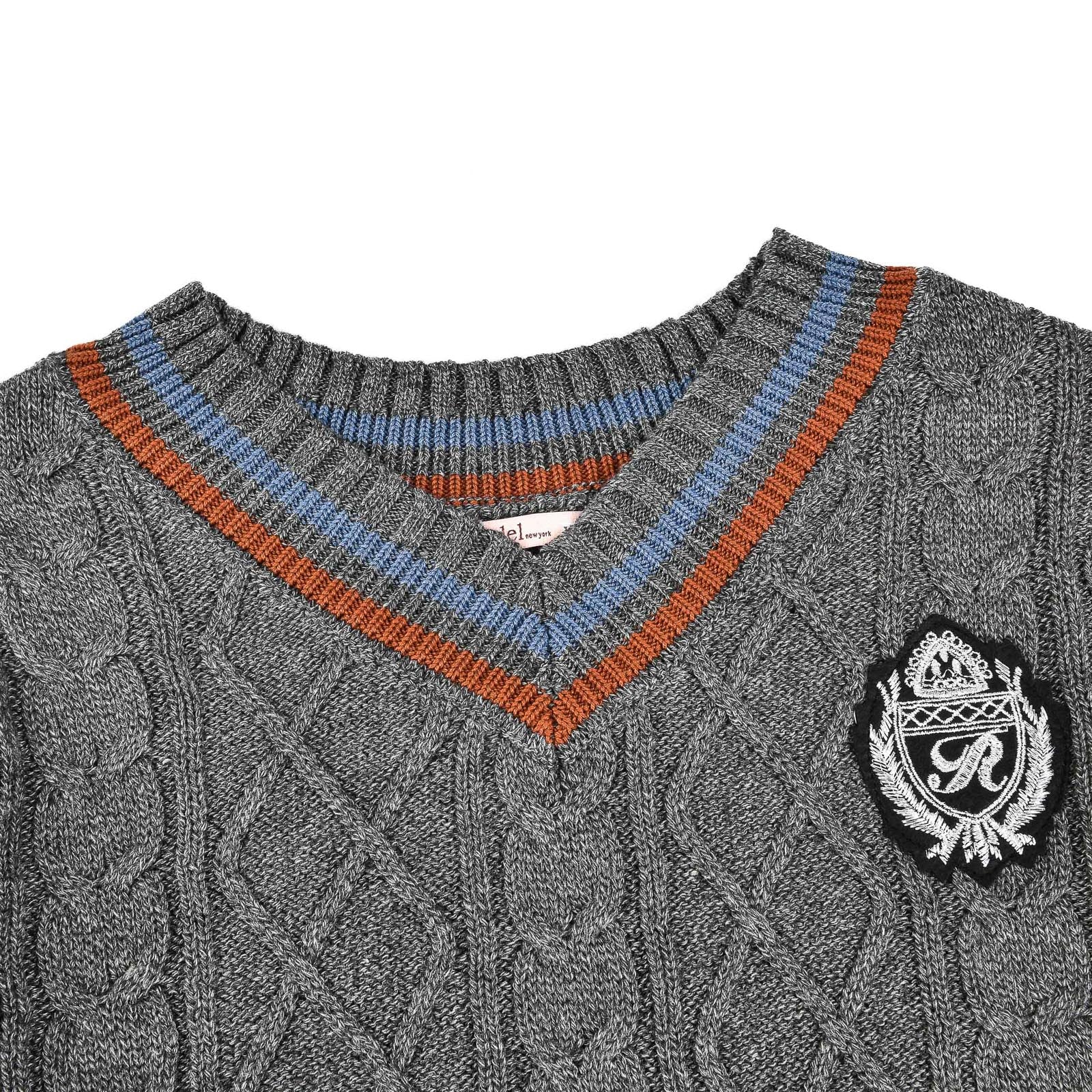 The Jackie Varsity V Neck Sweater - Image 16