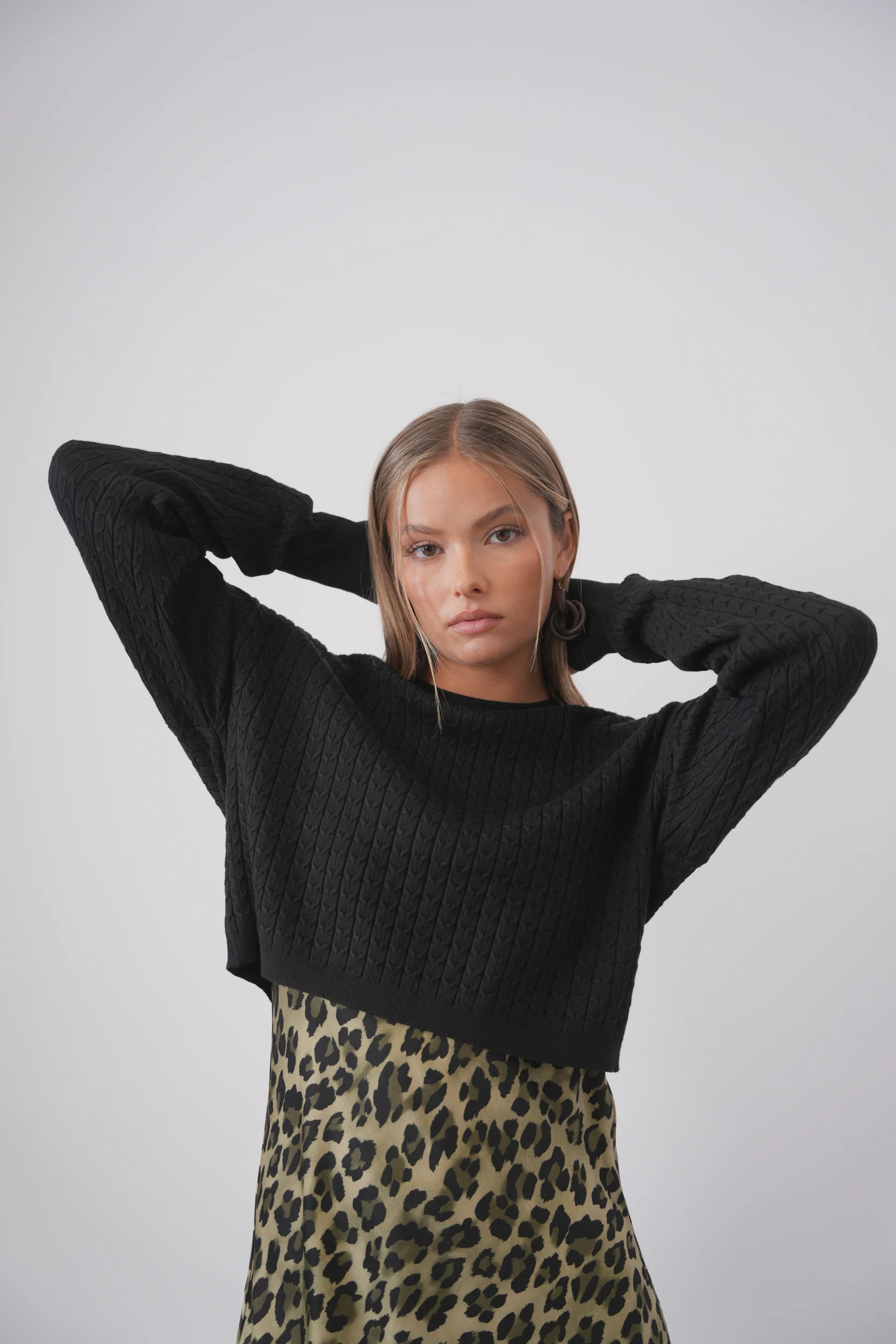 Basic Cable Knit Top - Image 3