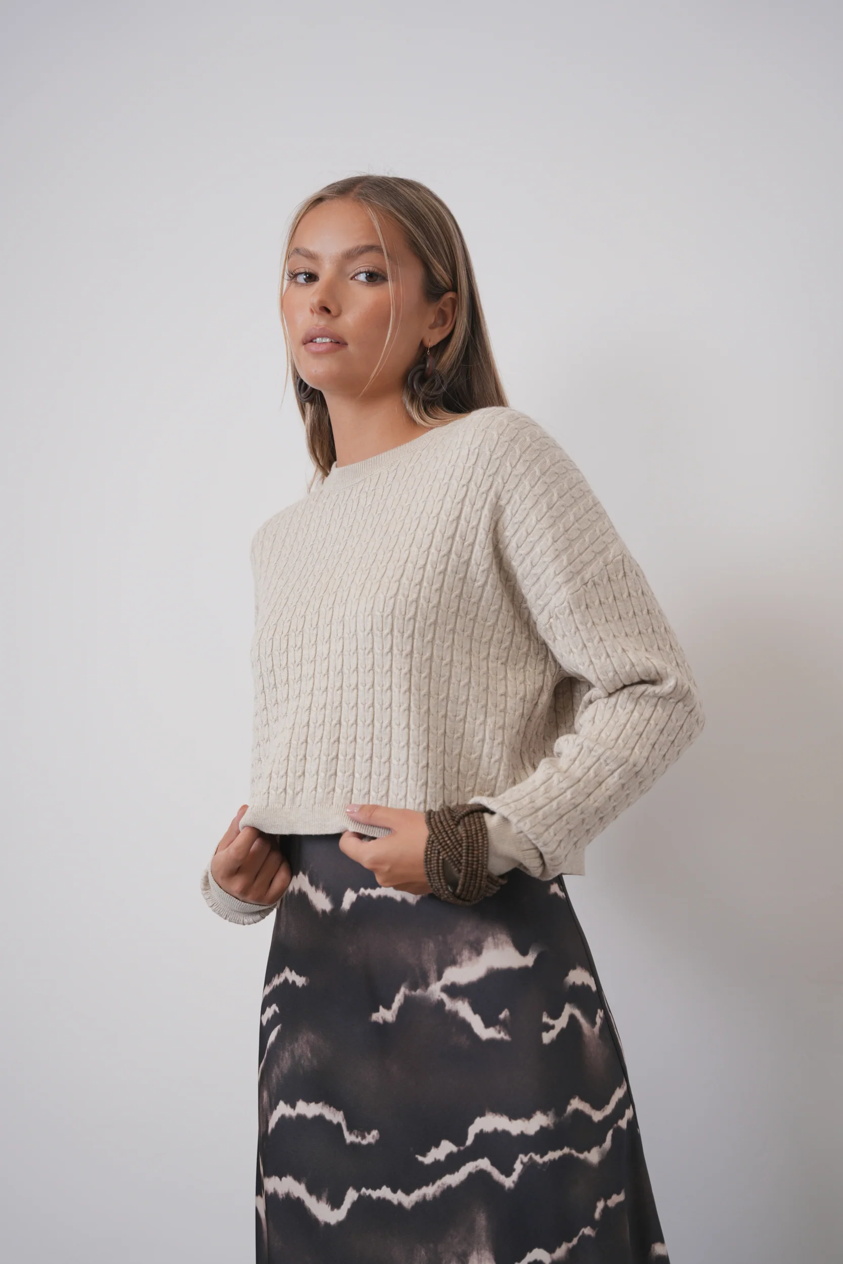 Basic Cable Knit Top - Image 6