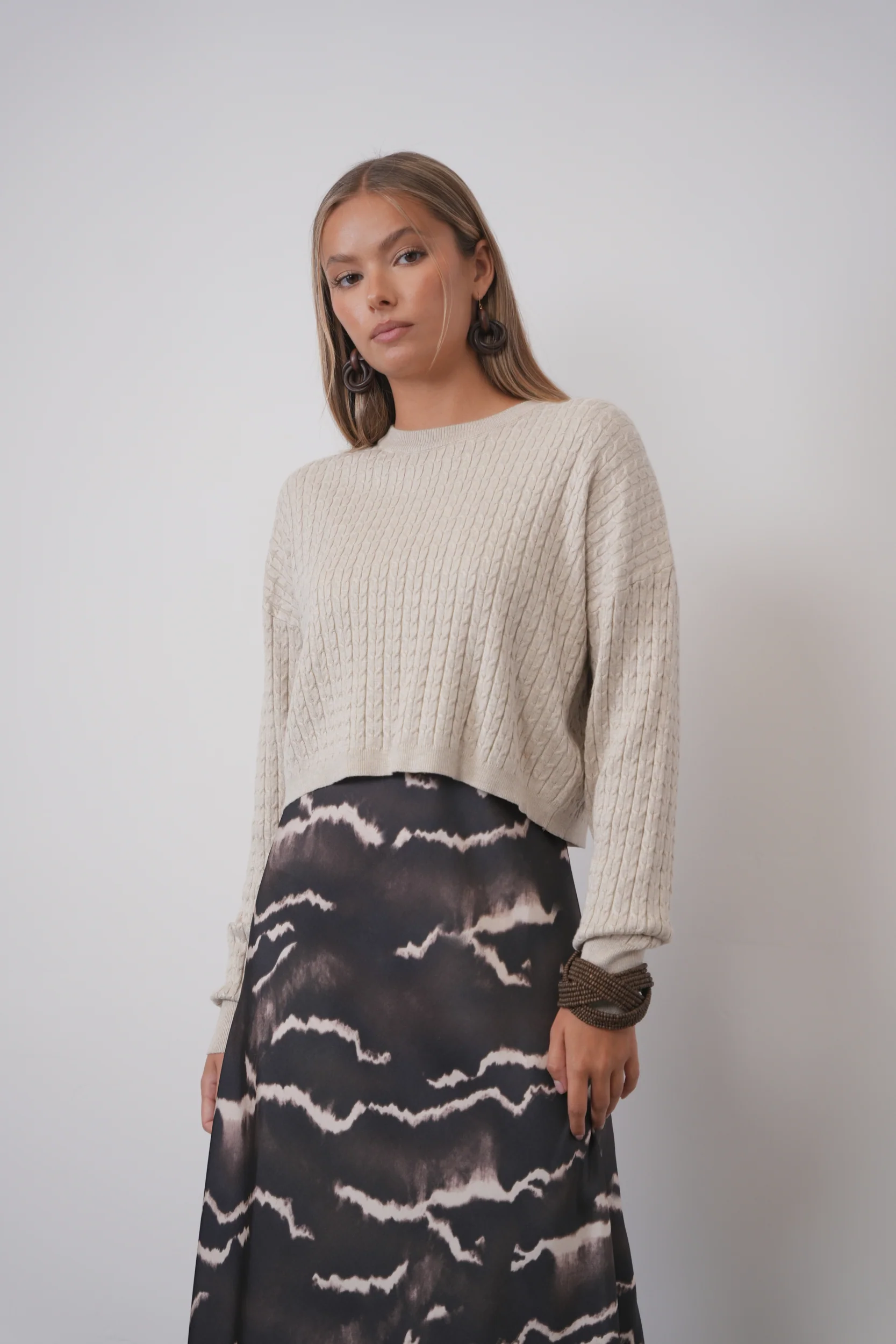 Basic Cable Knit Top - Image 7