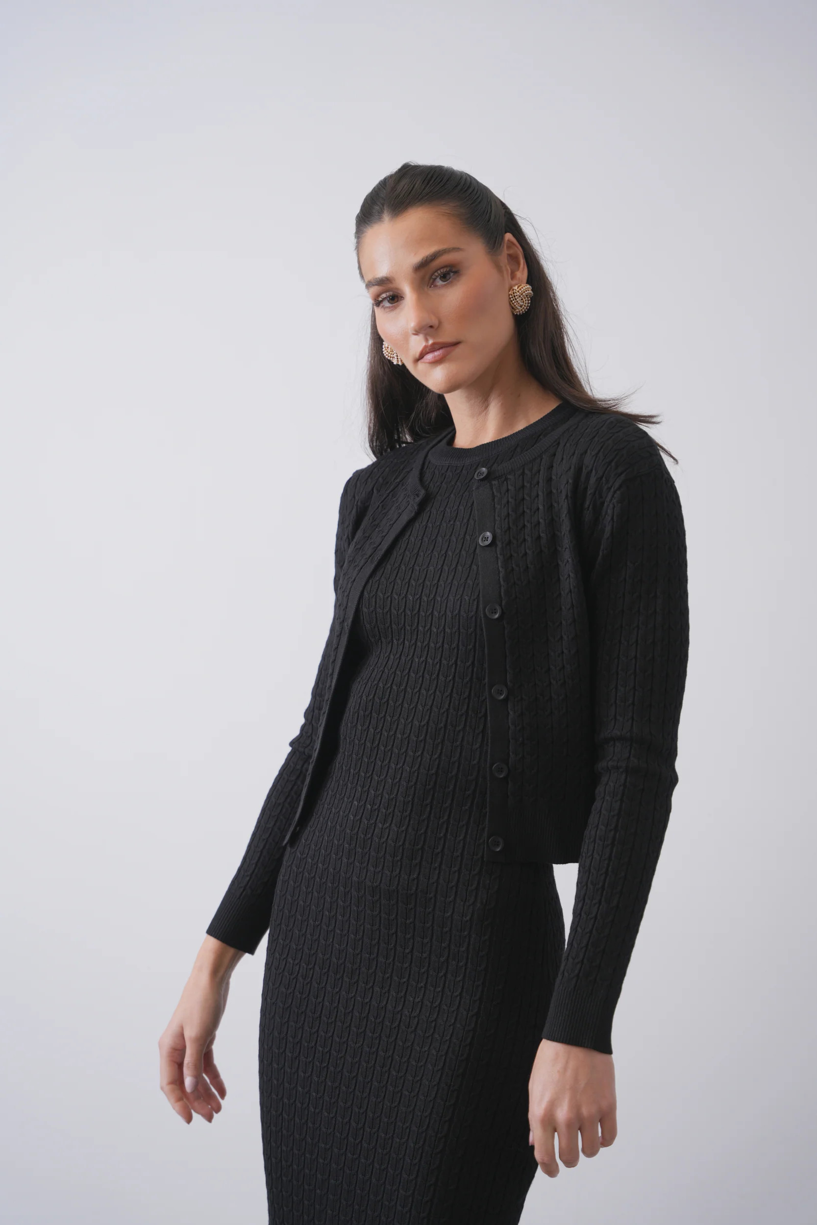 Cable Knit Cardigan - Image 3