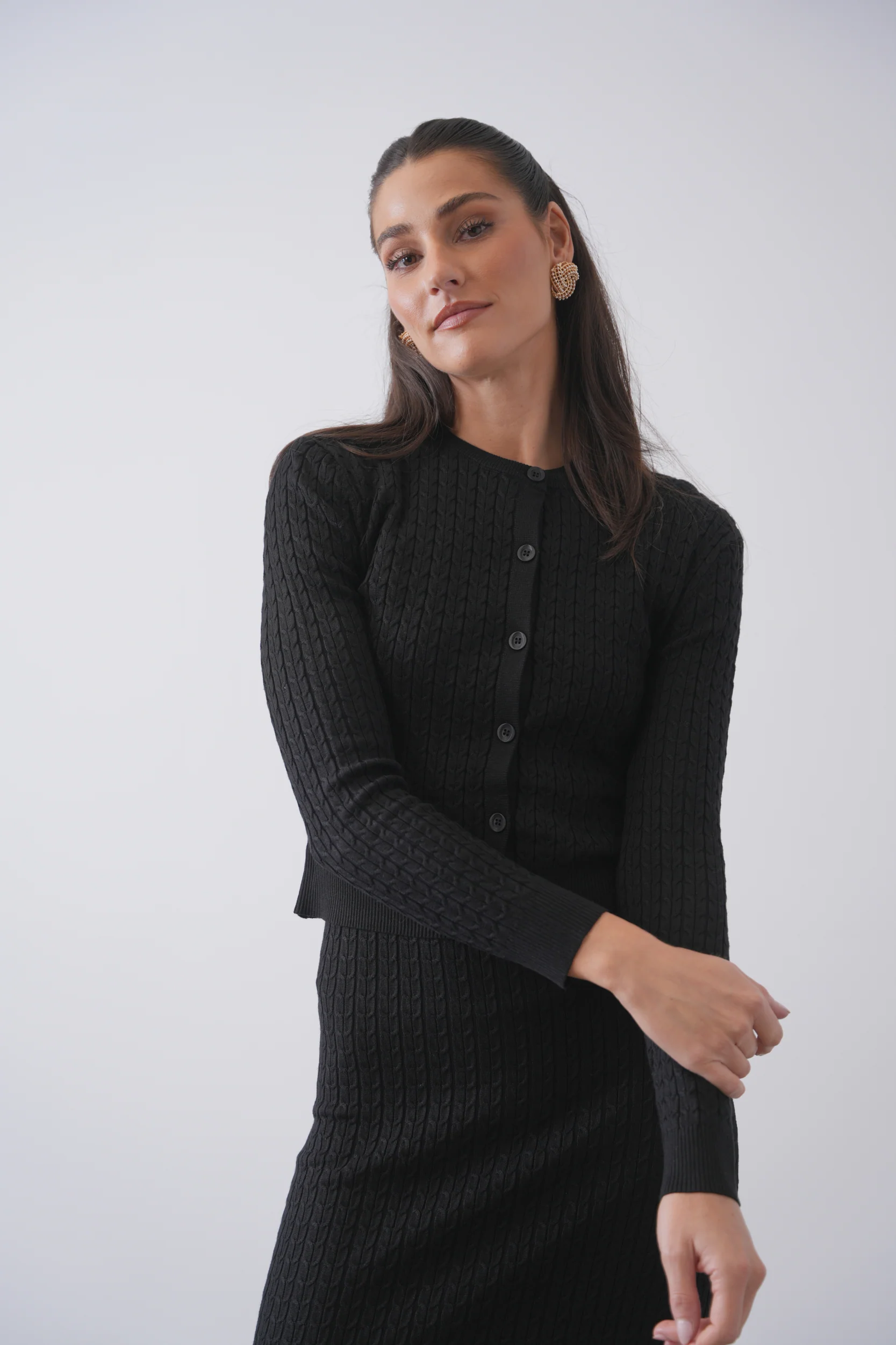 Cable Knit Cardigan - Image 4