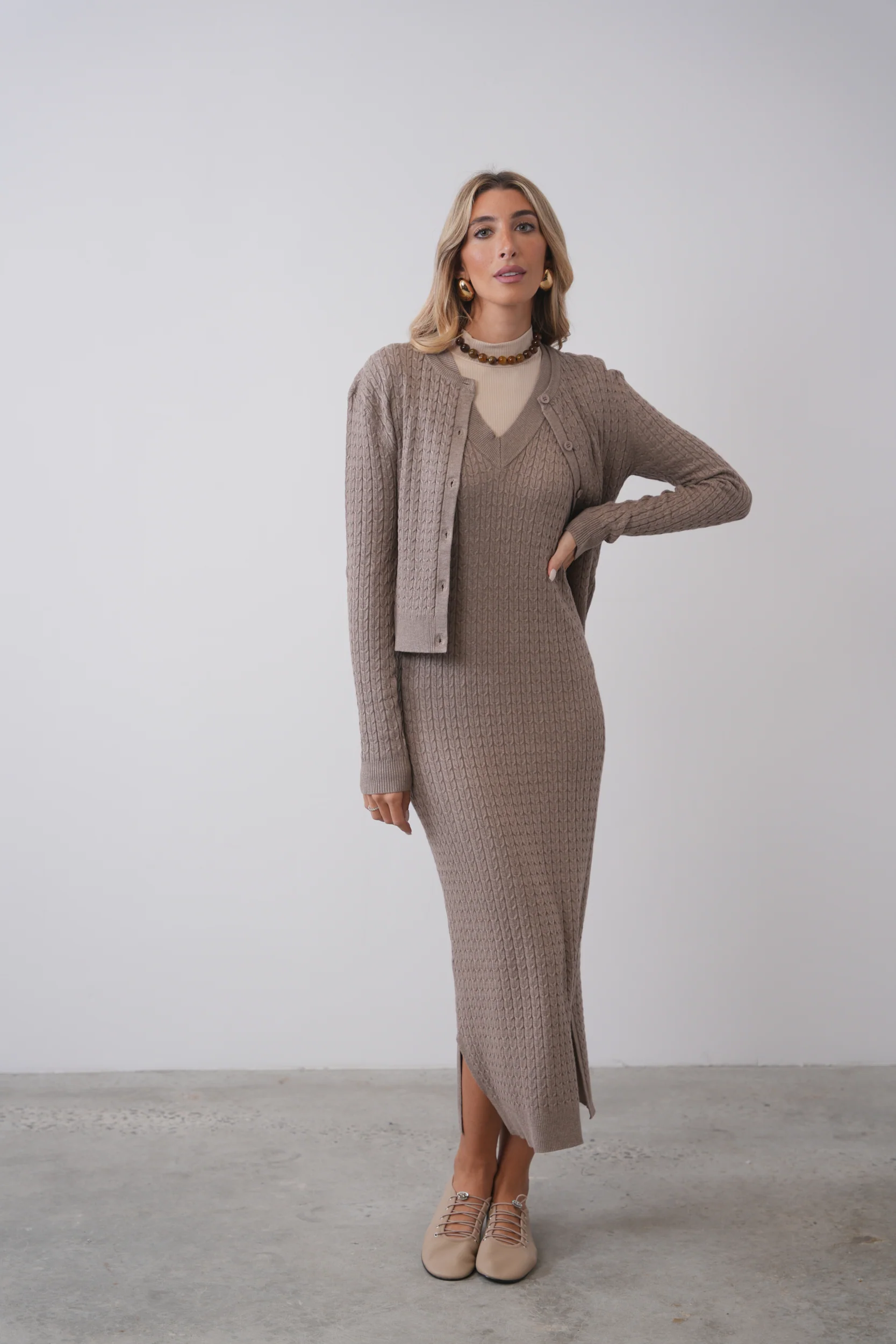 Cable Knit Cardigan - Image 9