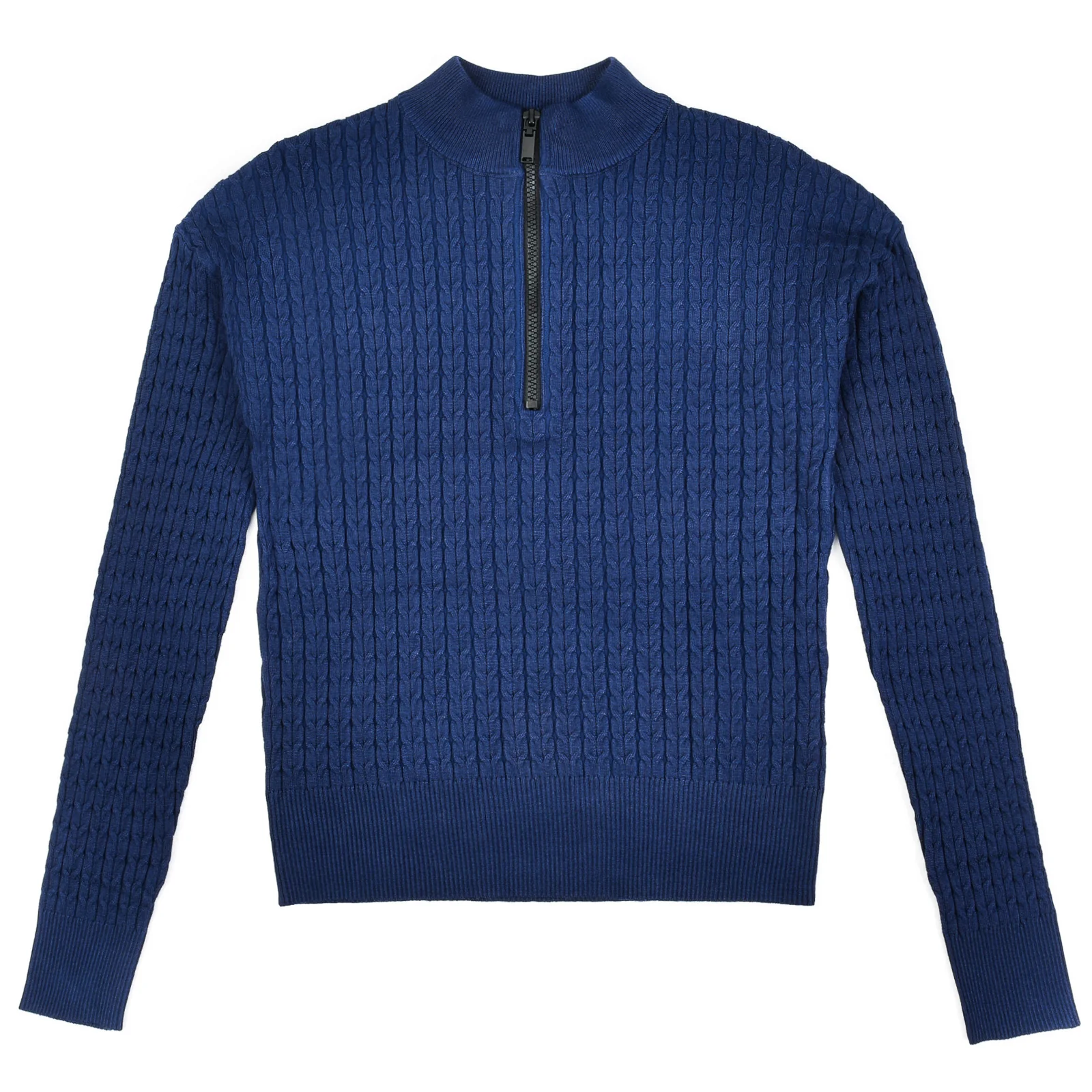 Cable Knit Half Zip Sweater - Image 16