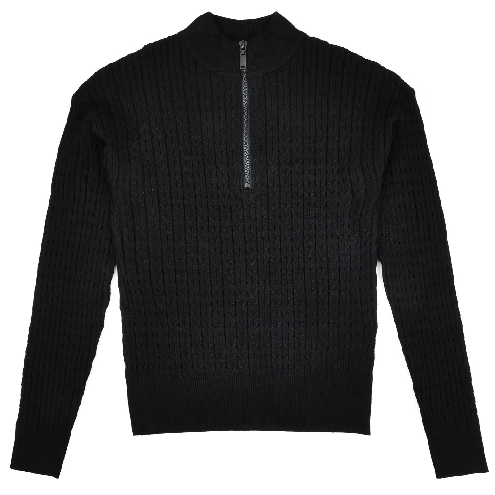 Cable Knit Half Zip Sweater - Image 17