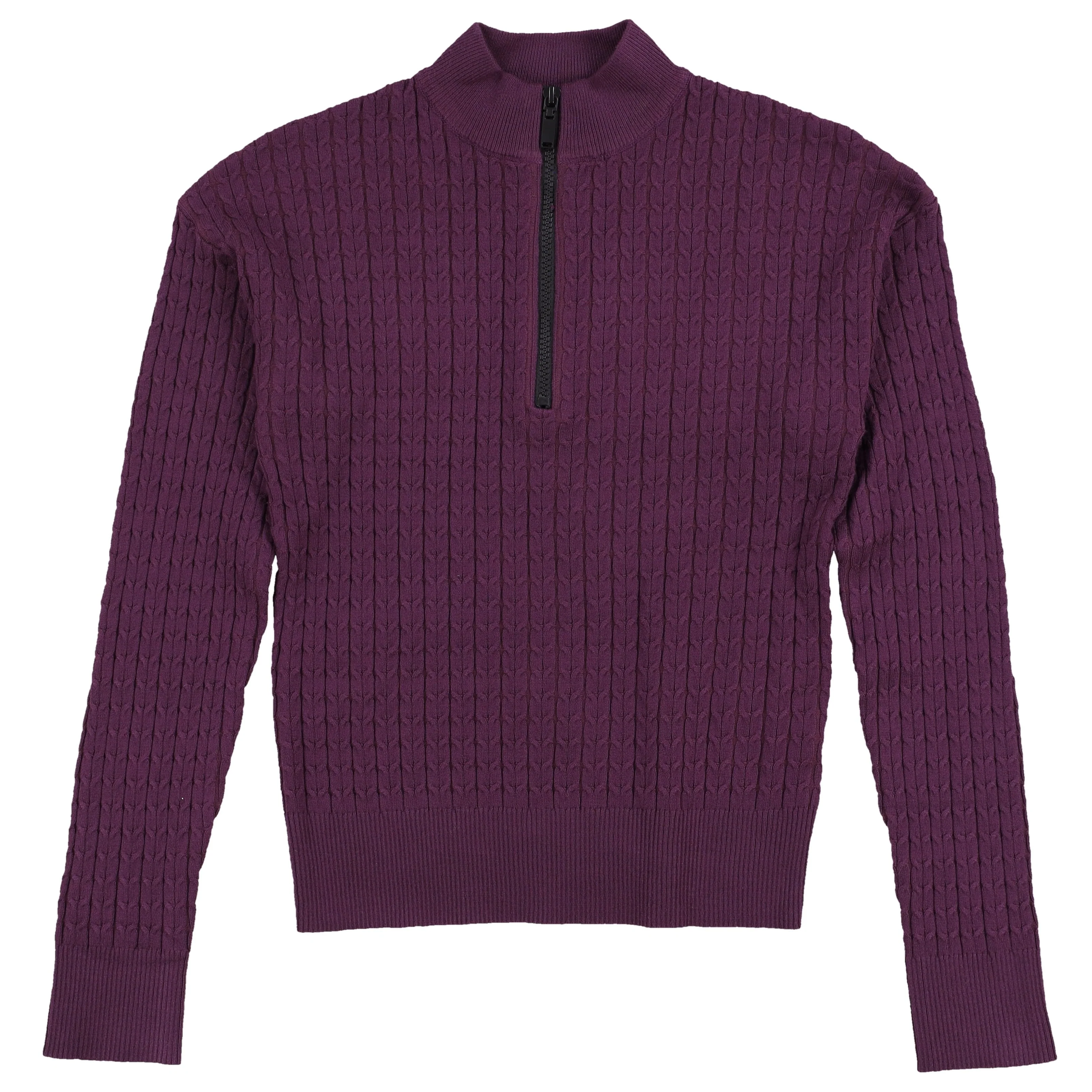 Cable Knit Half Zip Sweater - Image 20