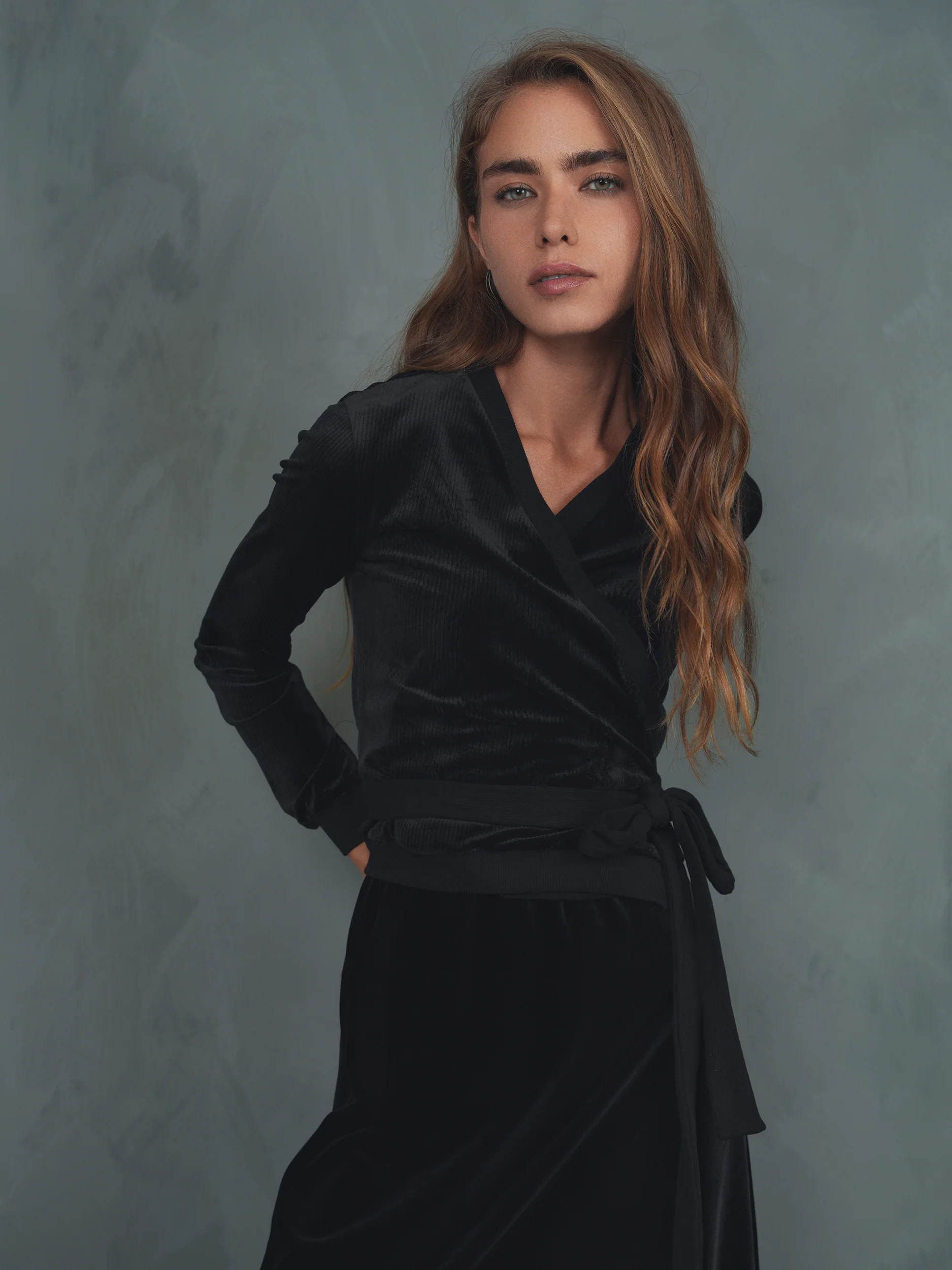 Velour Wrap Top - Image 4
