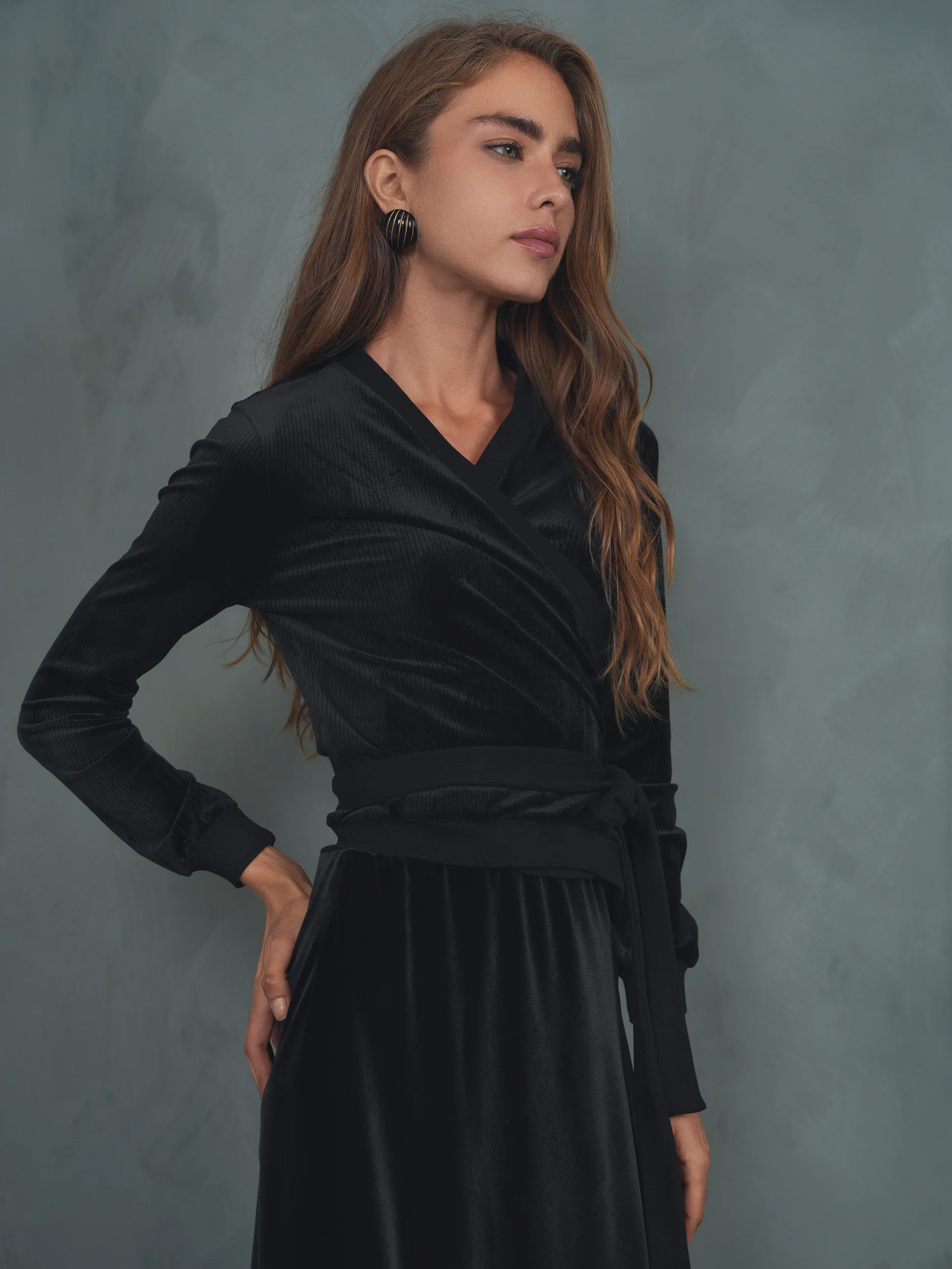 Velour Wrap Top - Image 5