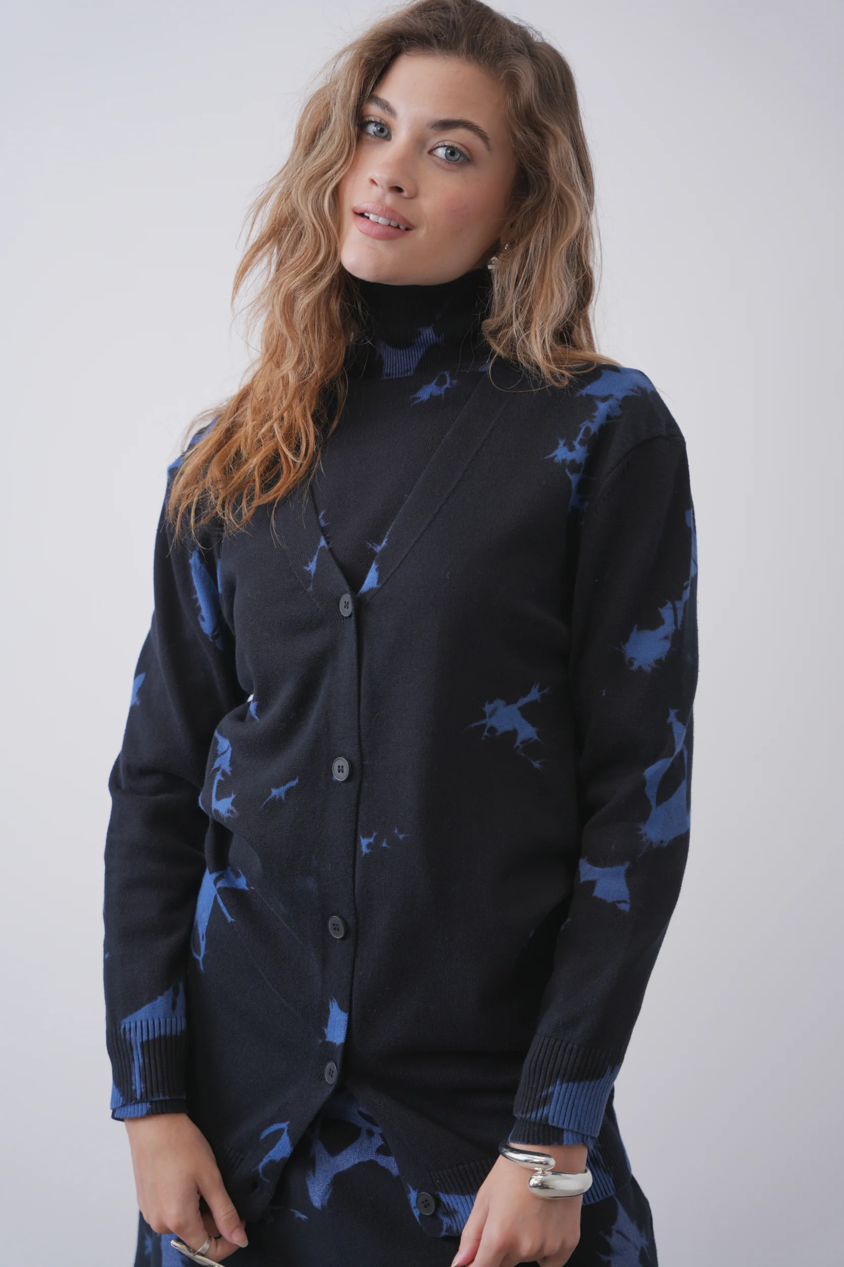 Knit Tie Dye Cardigan - Image 8