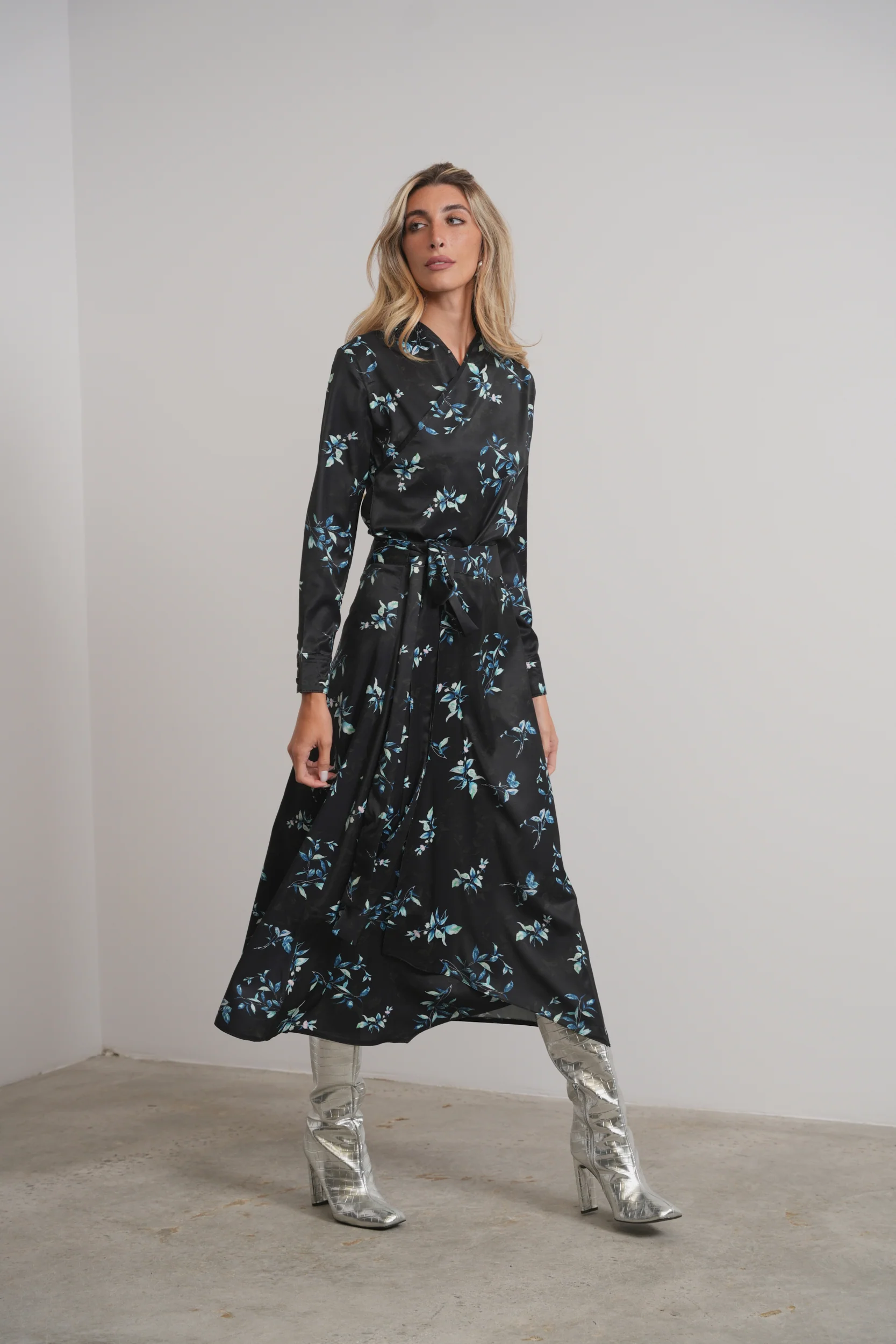 Print Mock Wrap Top - Image 5