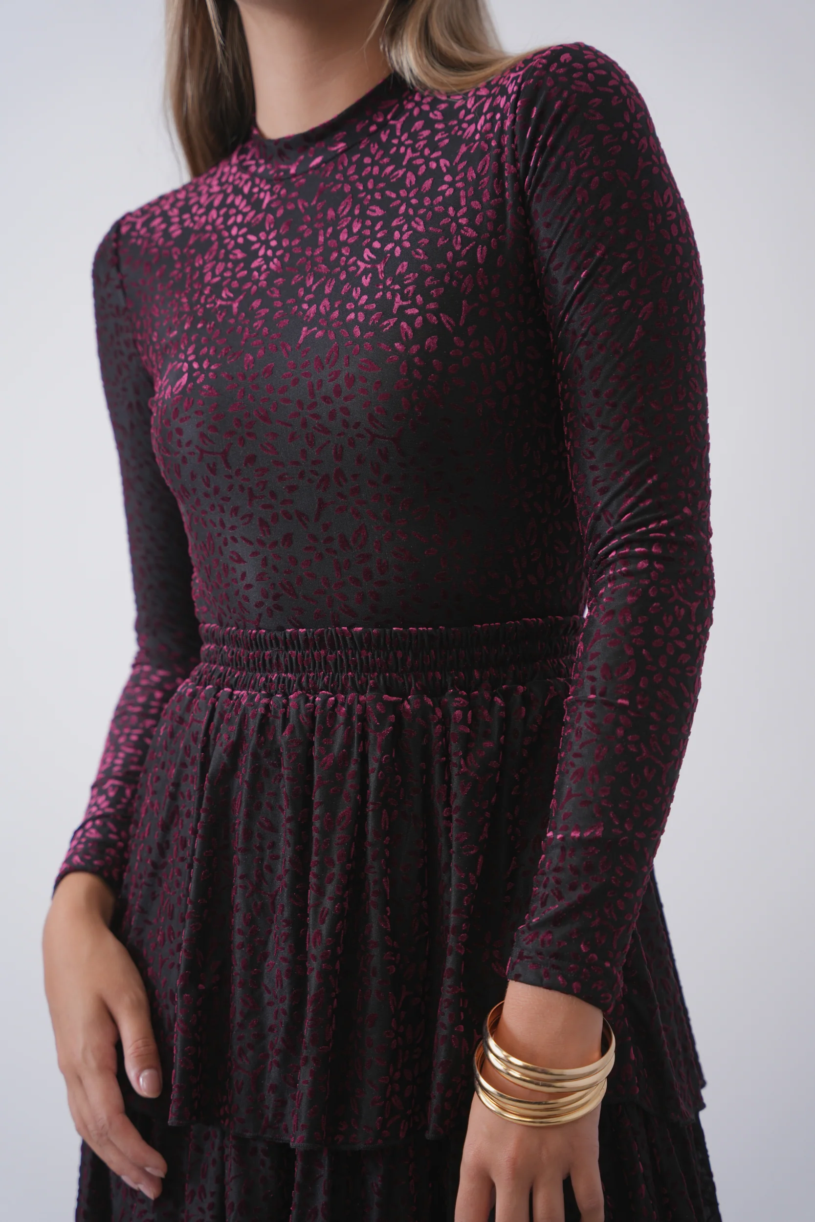 Mesh Mock Neck Top - Image 10