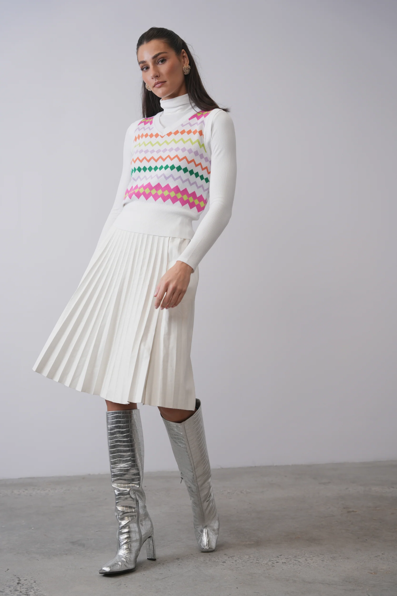 Argyle Print Vest - Image 6