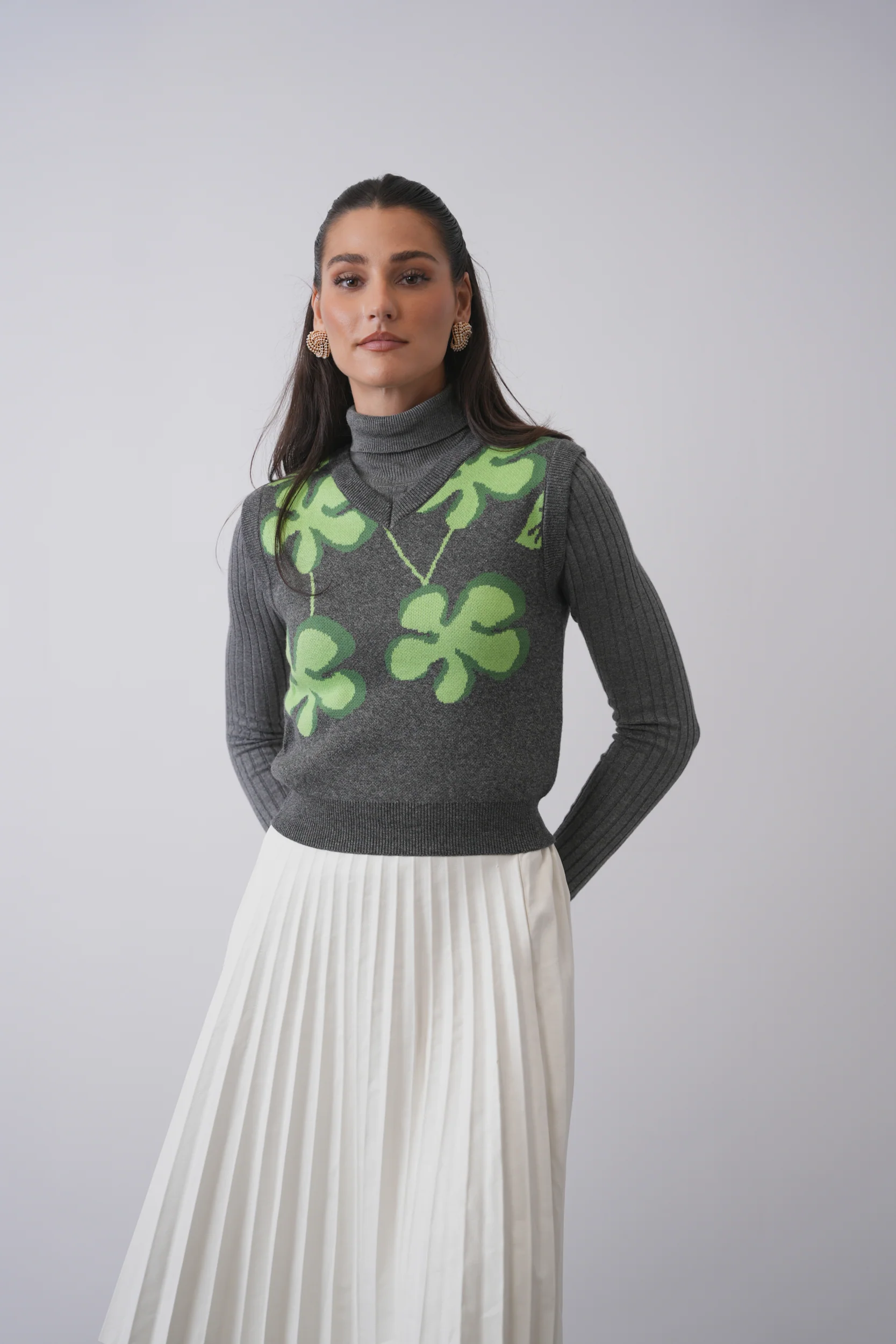 Flower Print Vest - Image 3