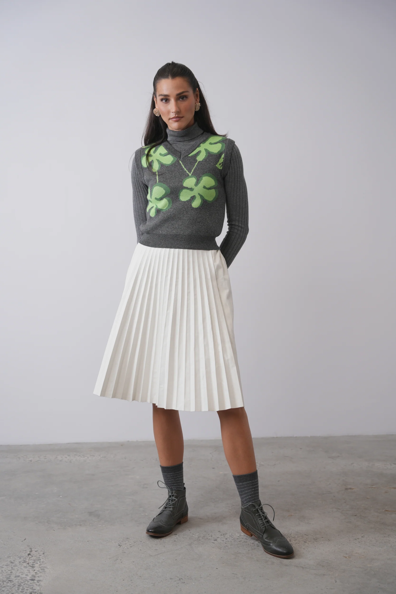 Flower Print Vest - Image 4